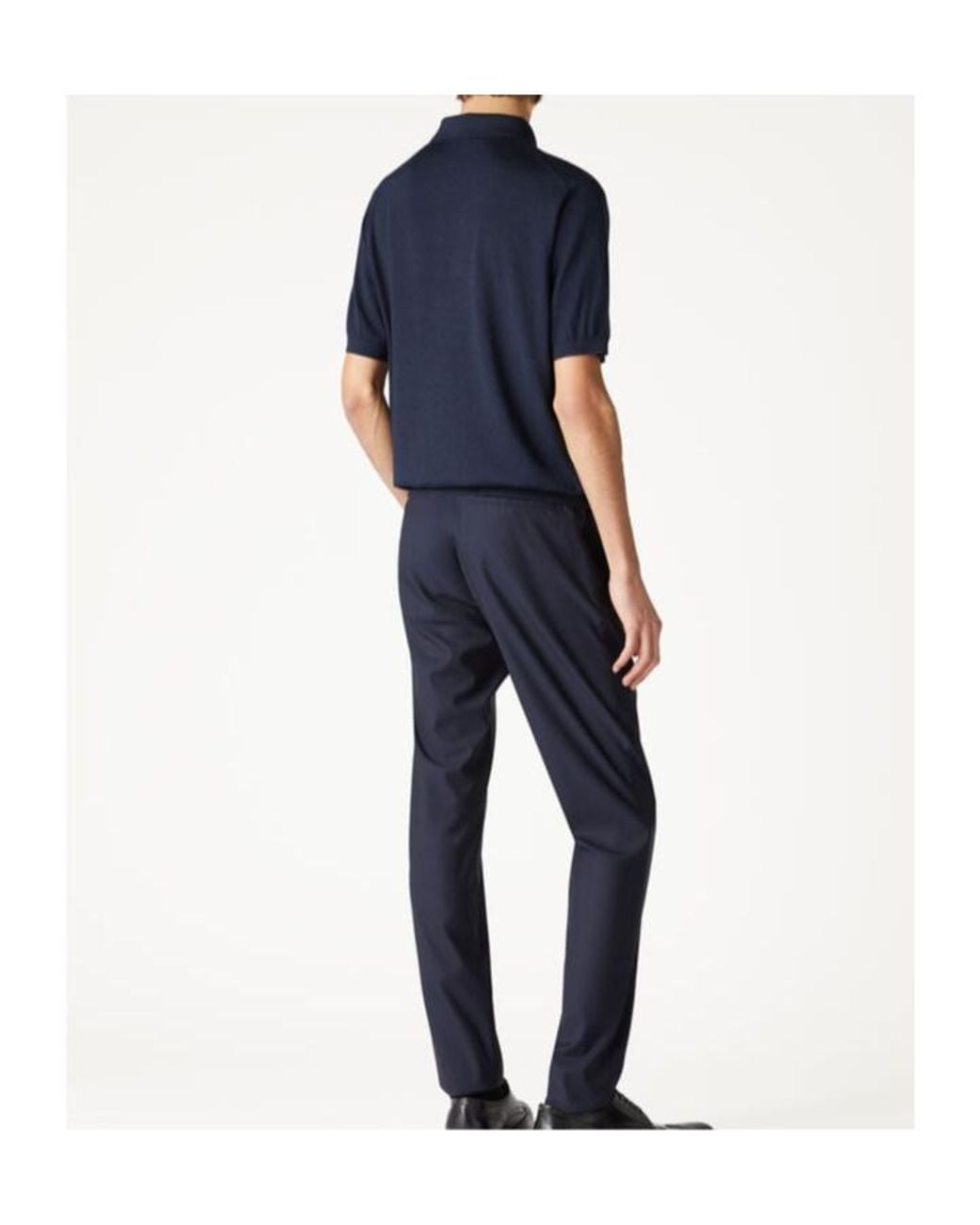 Loro Piana Blue Sottile Polo Shirt for men
