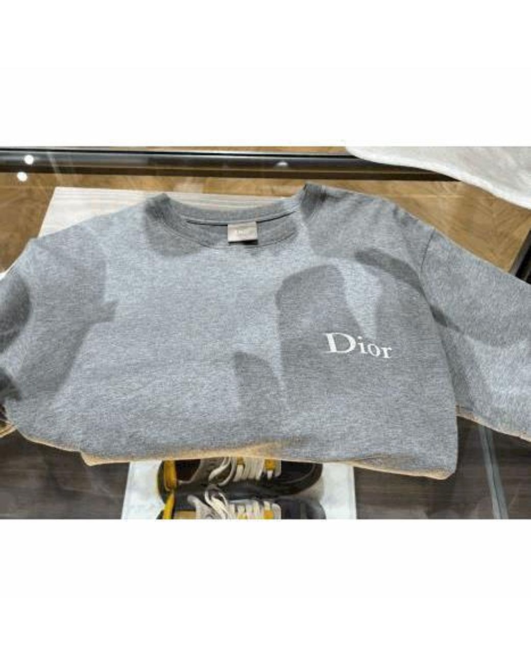Dior Gray T-Shirt With Embroidery, Relaxed Fit for men