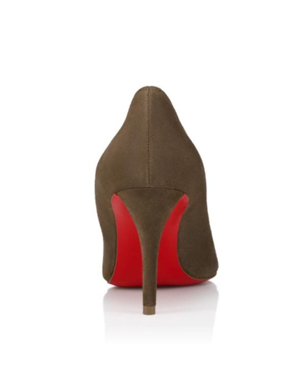Christian Louboutin Brown Miss Z Pointed-Toe Suede Pumps
