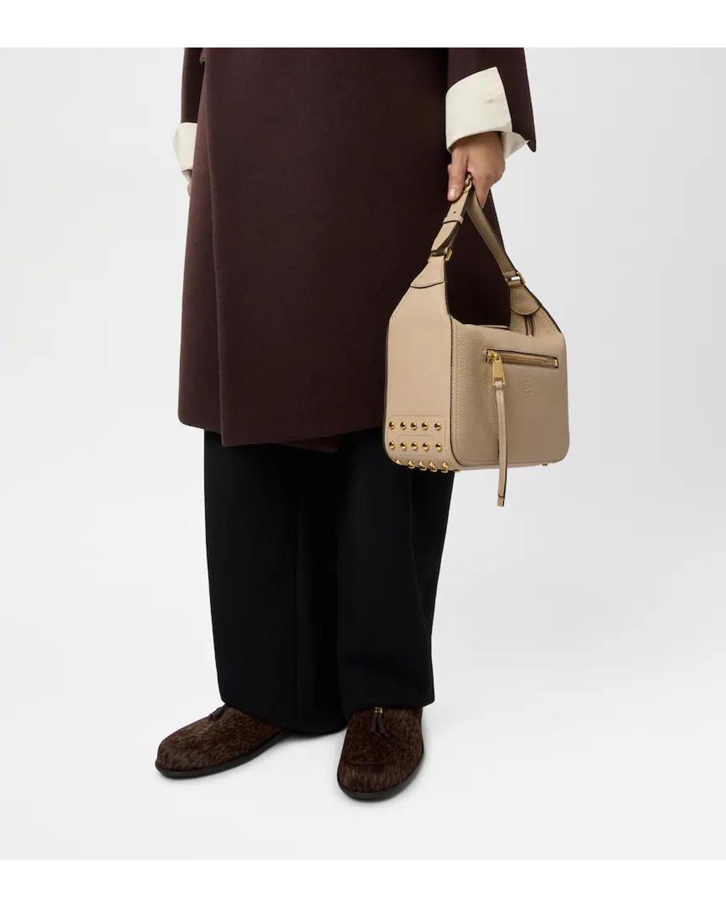 Tod's Natural Metal Dots Mini Shoulder Bag