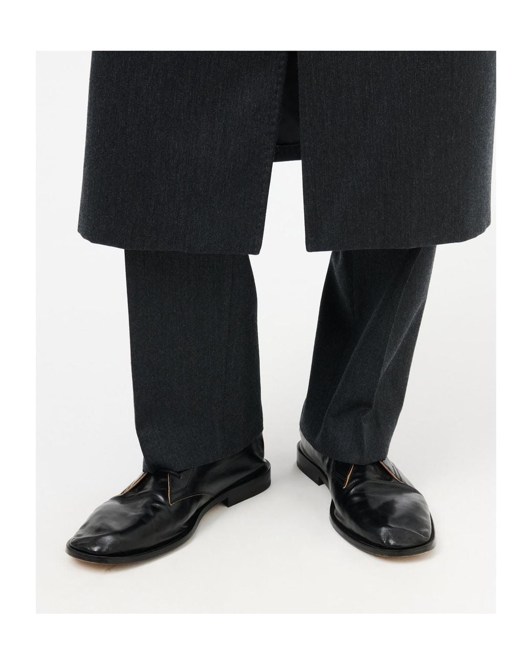 Our Legacy Black Collapsing Consultant Derby Shoes for men