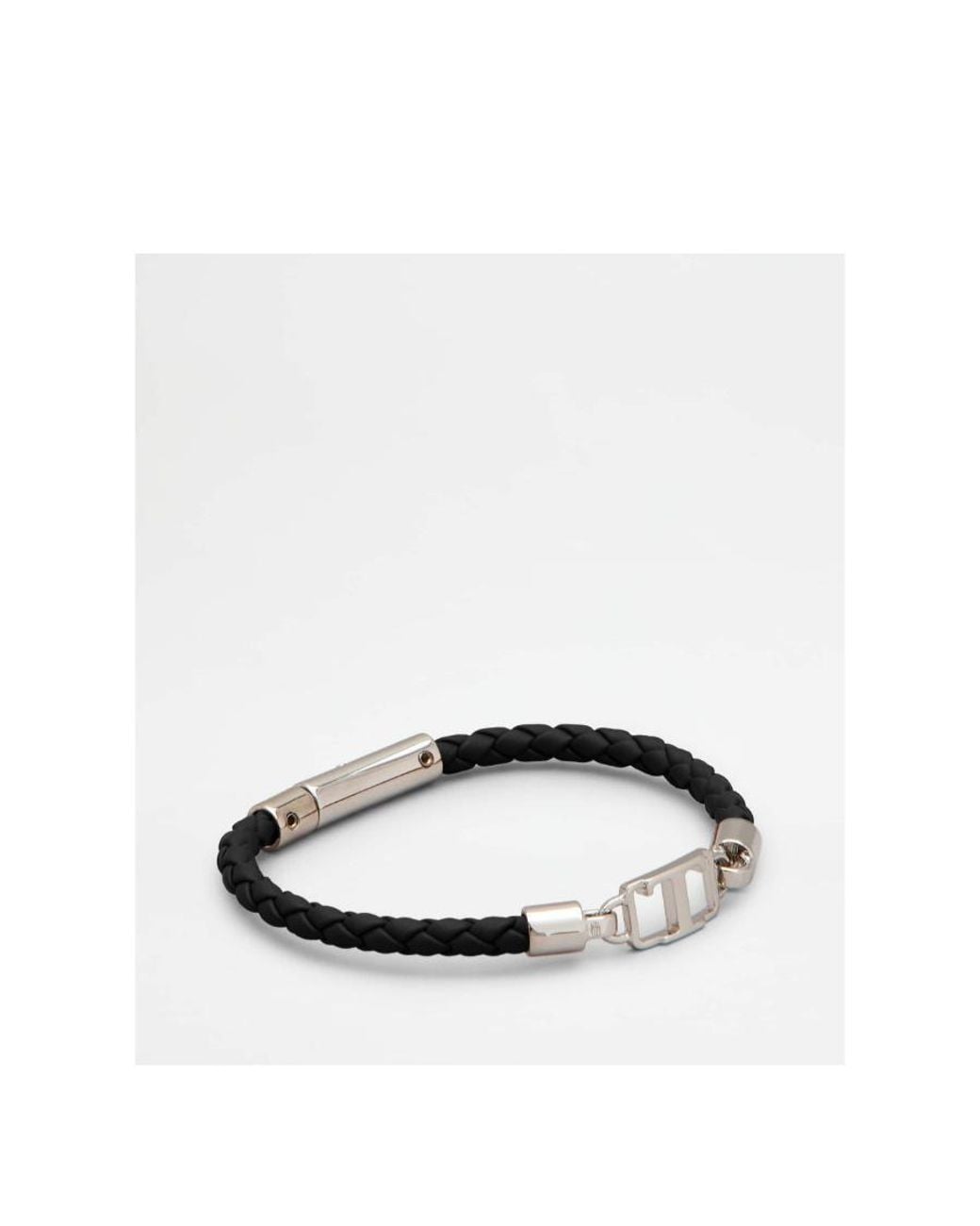 Tod's White Logo-Plaque Bracelet for men