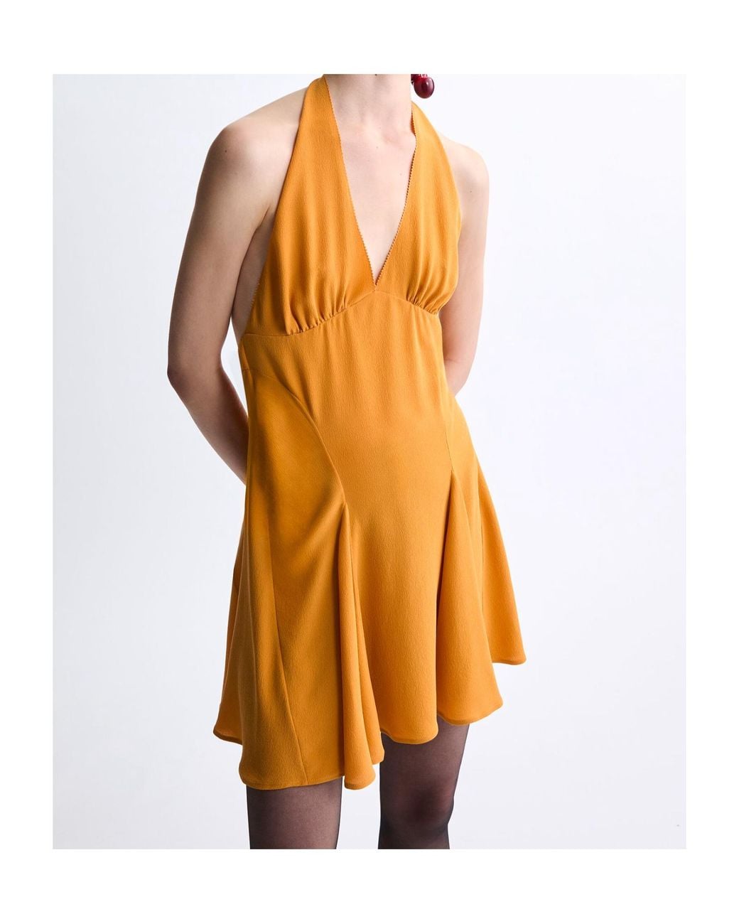 Saint Laurent Yellow Sleeveless Dress
