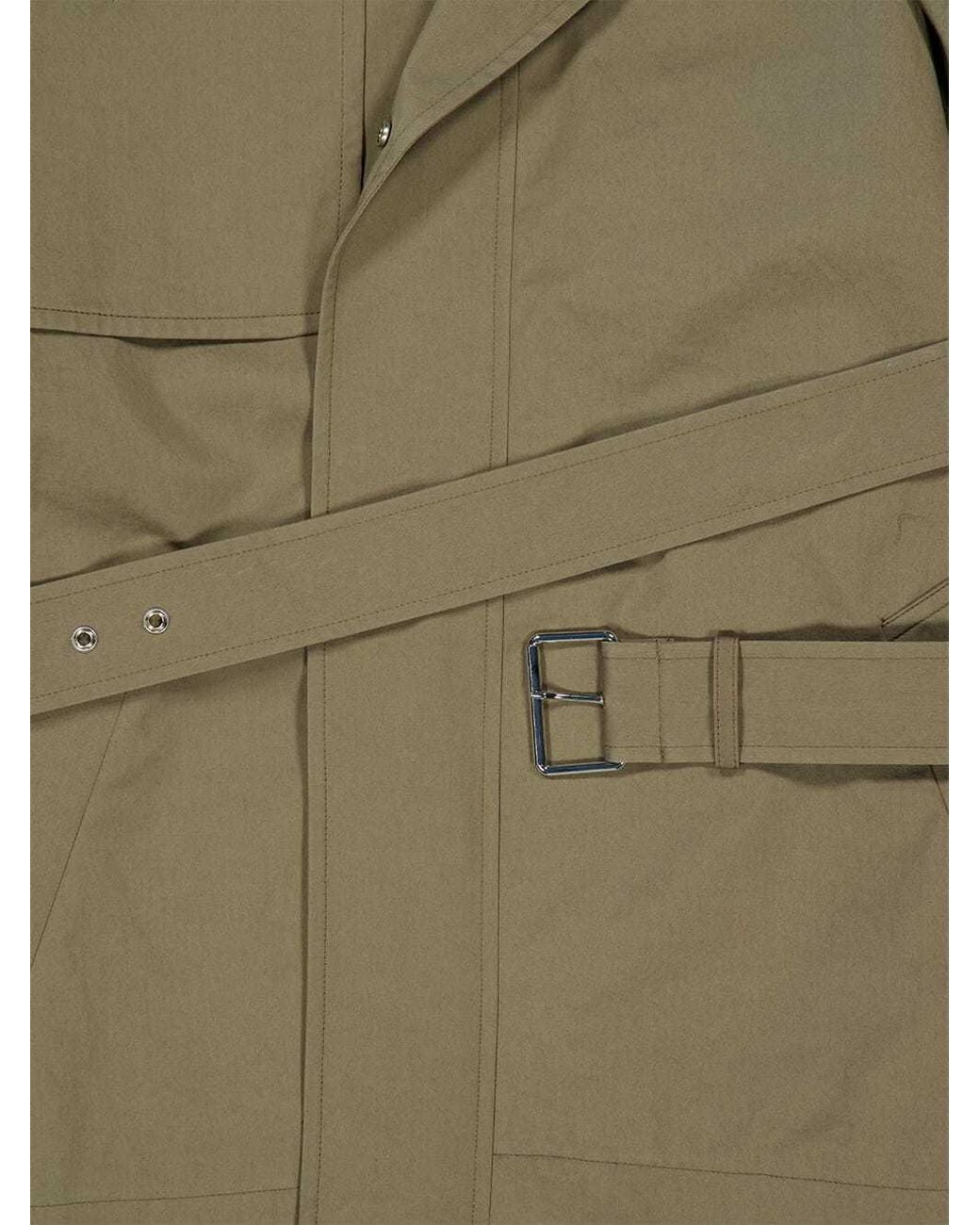 FRAME Natural Storm-Flap Belted Jacket