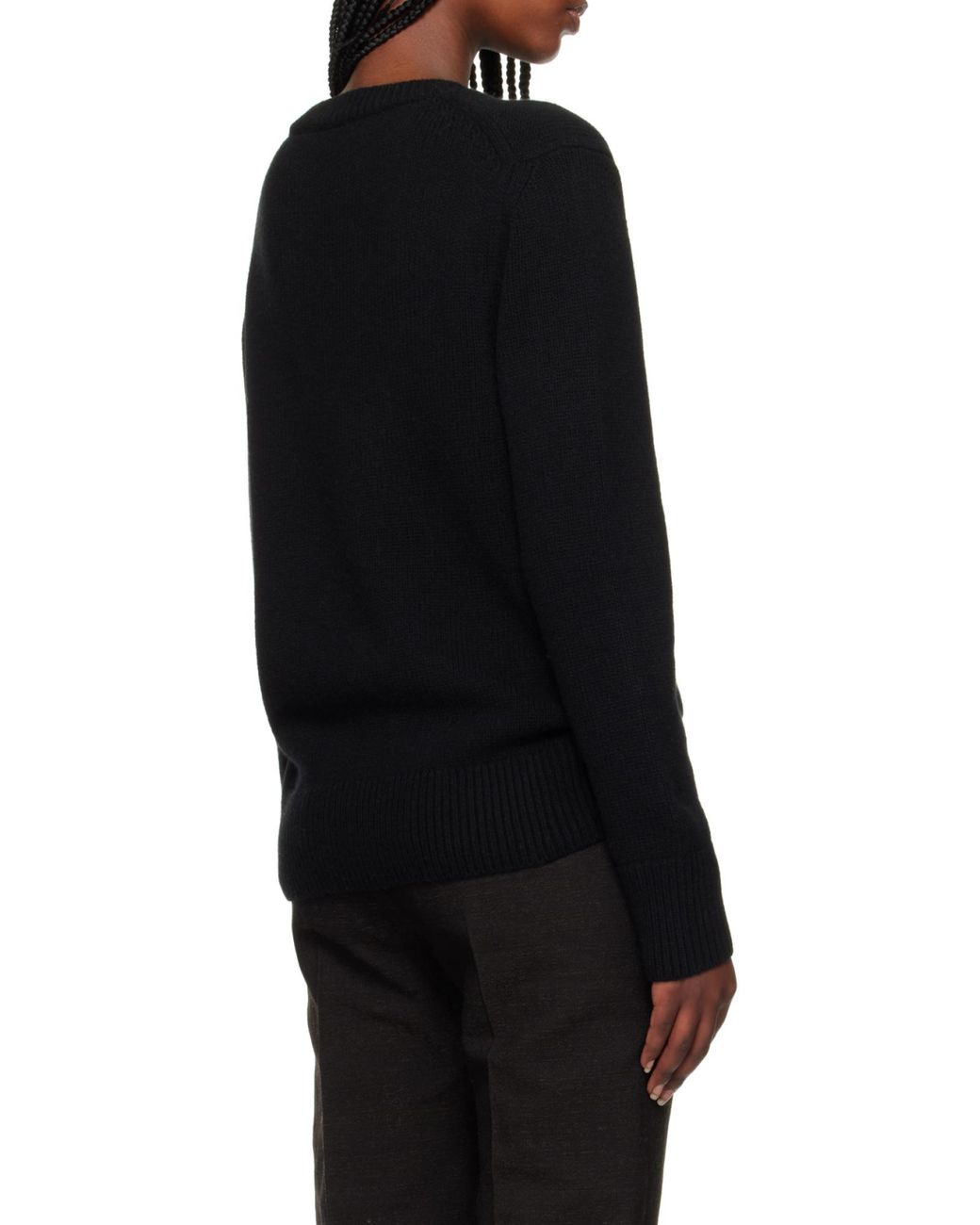 Burberry Black Luxurious Wool And Cashmere Blend