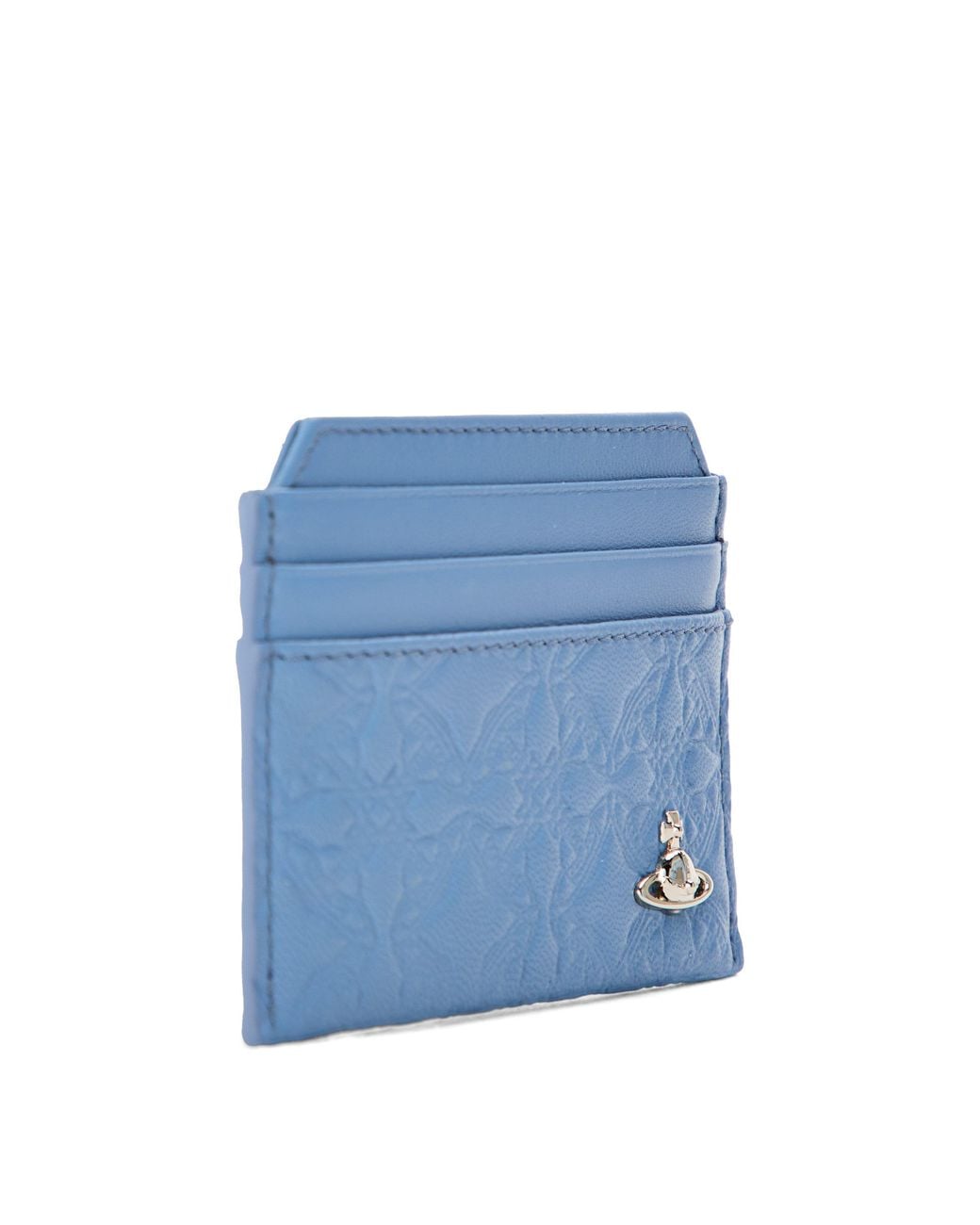 Vivienne Westwood Blue Classic Logo Card Holder for men