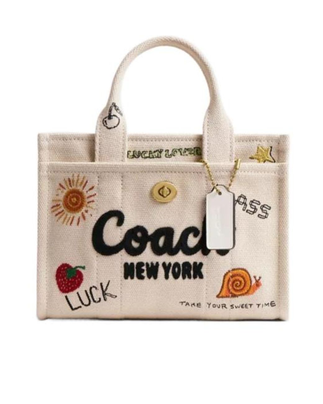 【COACH】Cargo Tote Bag 20 With Floral Print Coach Cargo Tote Handbag with Floral Print – ShopCGX