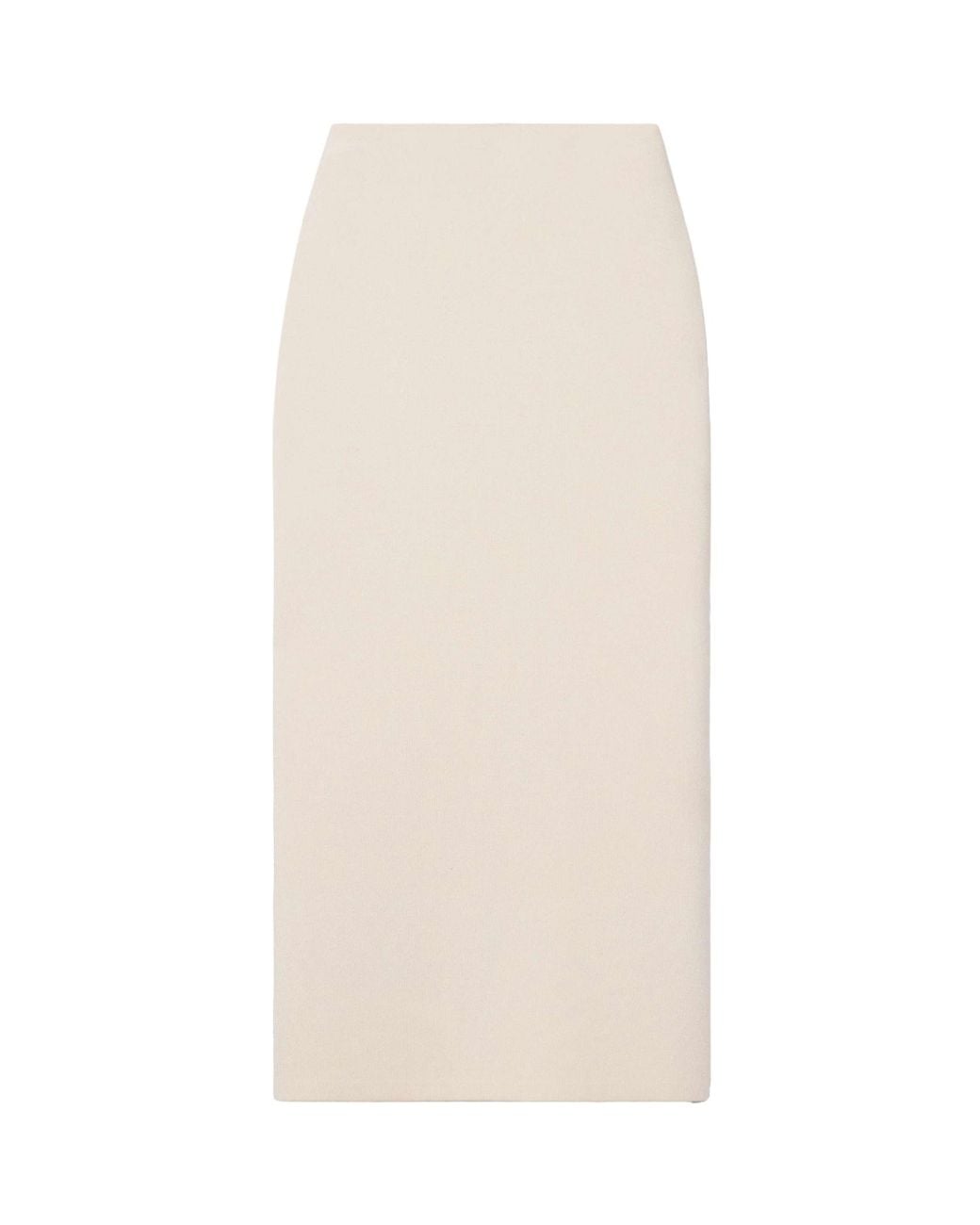 The Row White Hodette Mid-Length Skirt
