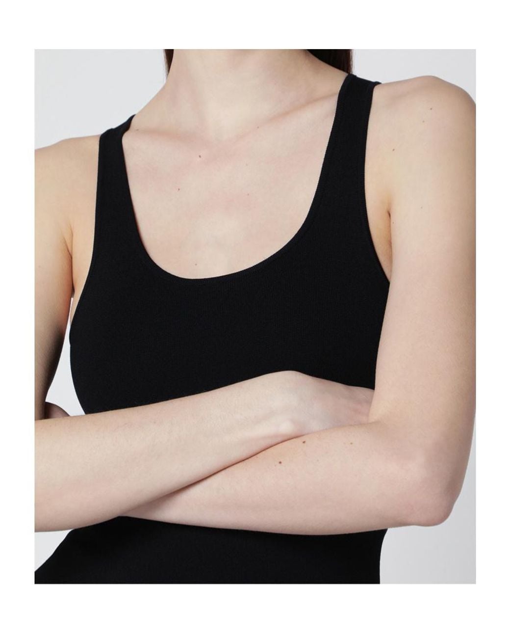 Entire studios Black Scoop-Neck Bodysuit