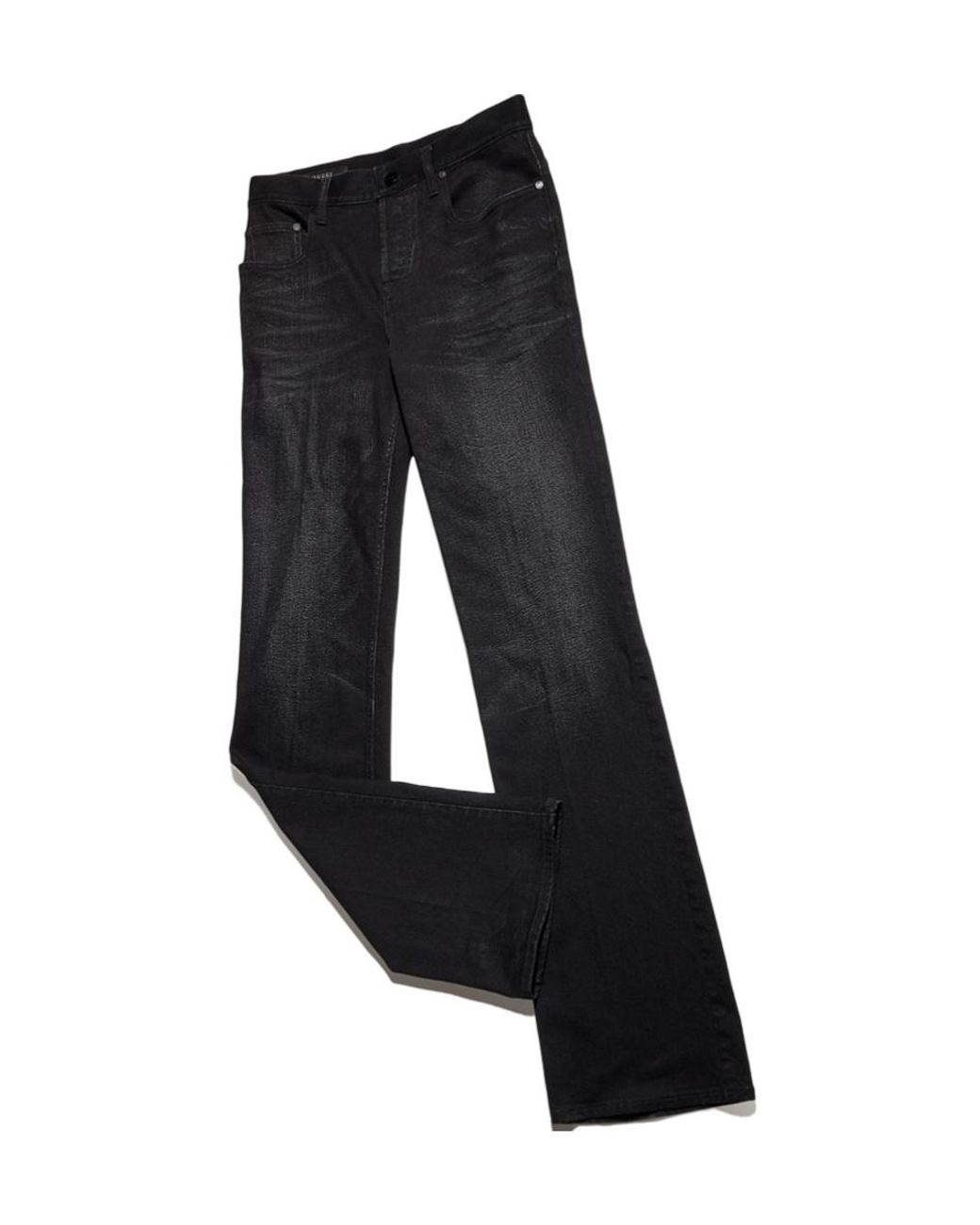 Gucci Black Flared Stretch Cotton Denim Pants