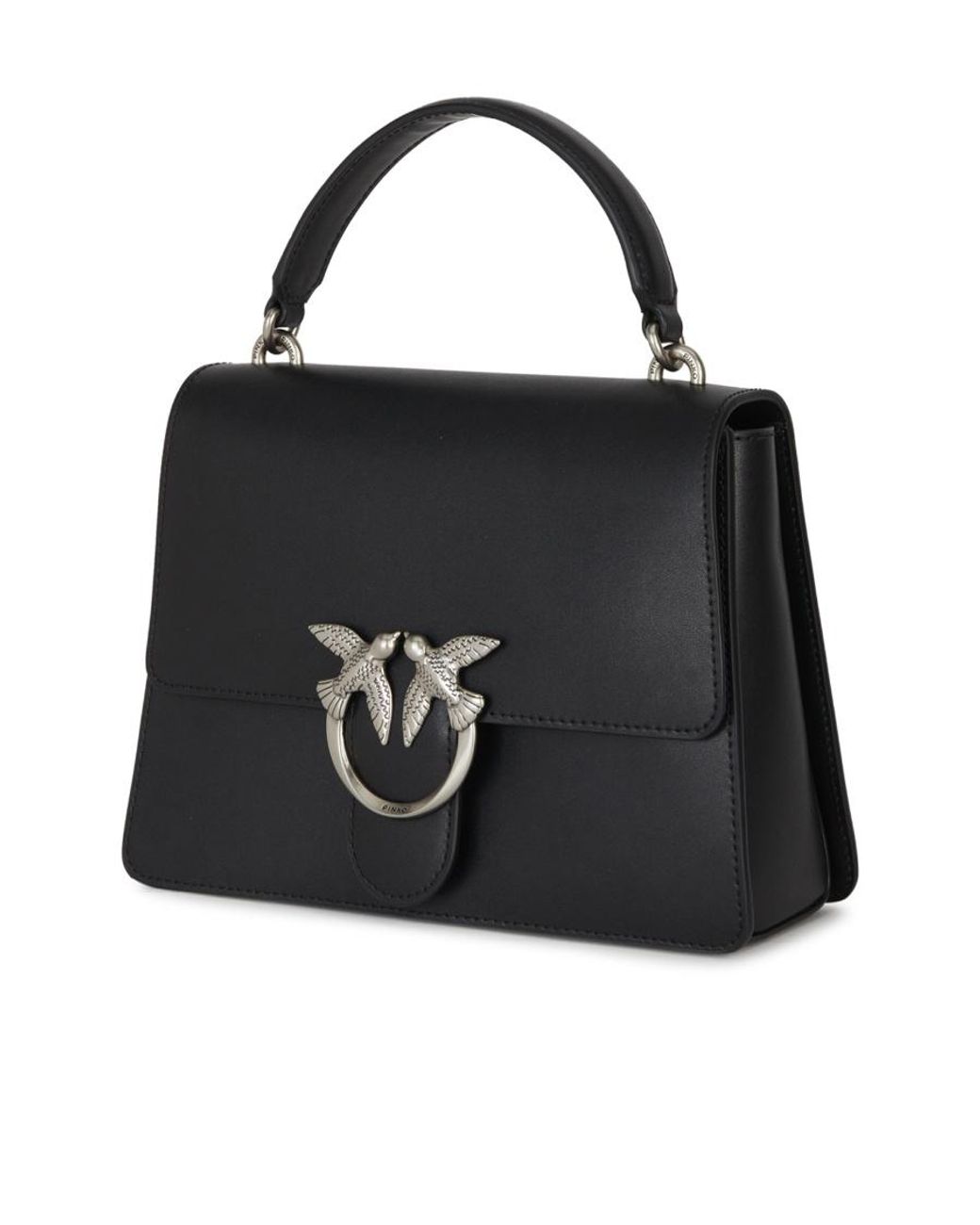Pinko Black Classic Love One Top Handle Bag