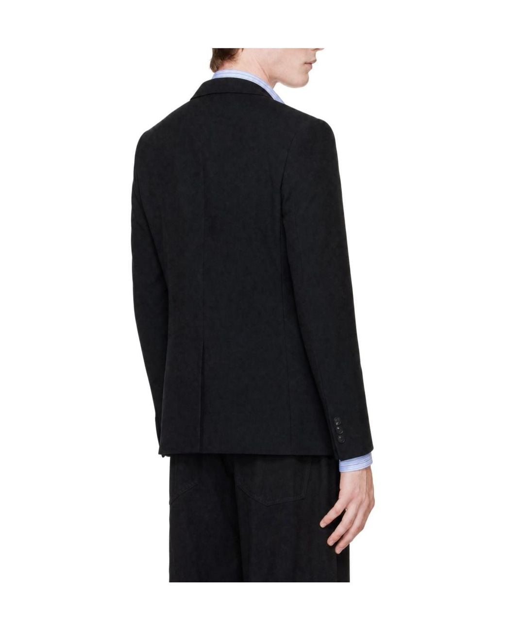 Comme des Garçons Blue Long-Sleeve Blazer for men