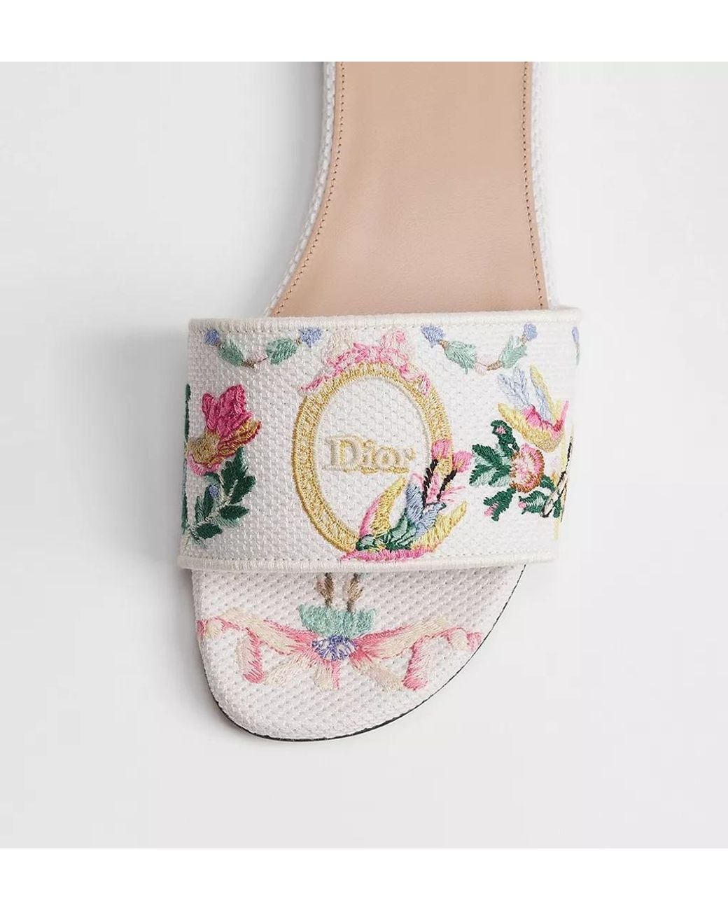 Dior White Qixi Médaillon Slide