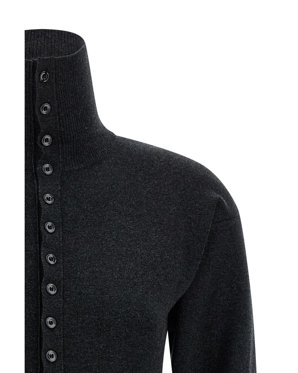 Lemaire Black Buttoned Fitted Cardigan
