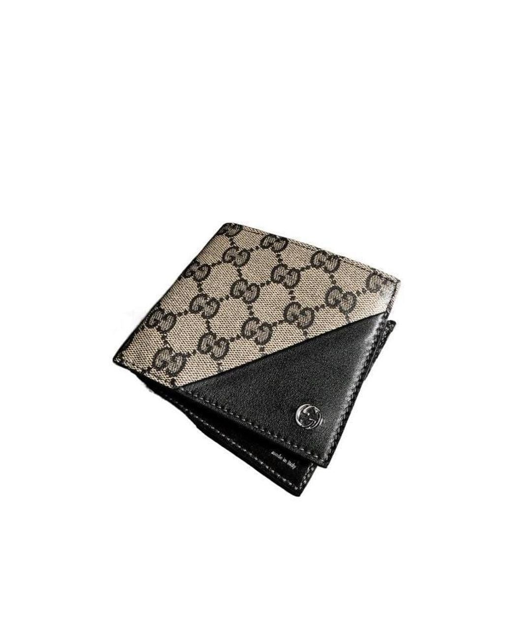 Gucci Gray Bi-Fold Wallet With Interlocking G for men