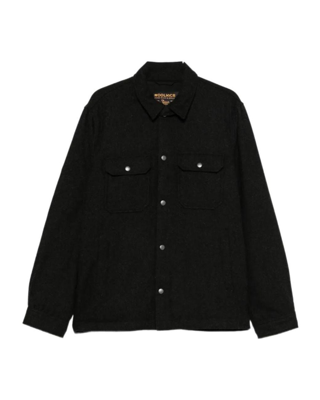 Woolrich Black Button-Up Jacket for men