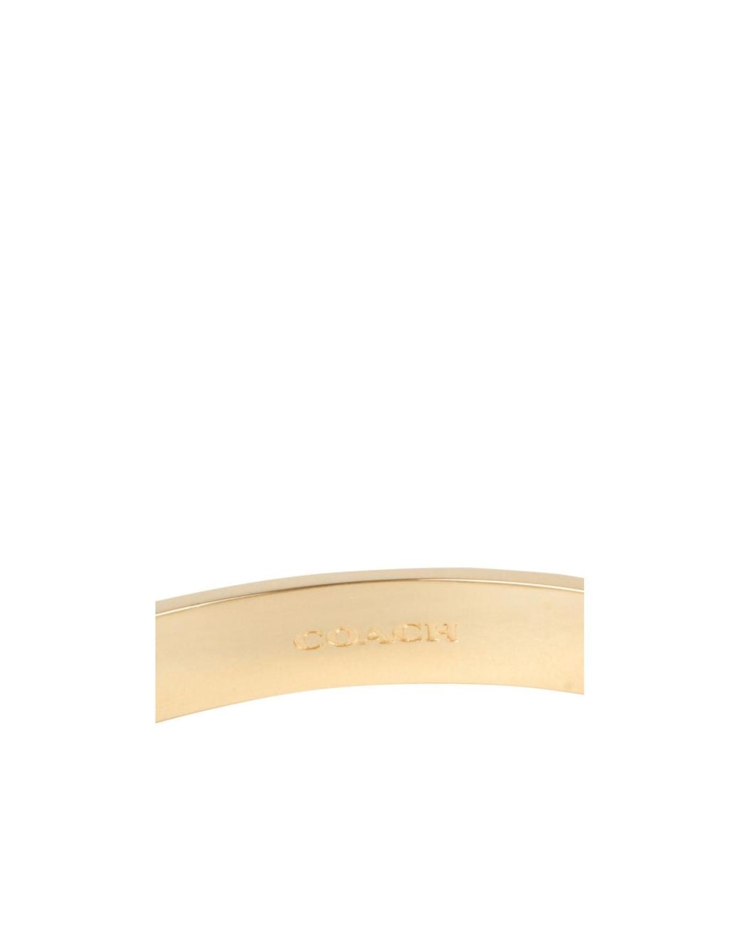COACH White Hinged Bracelet