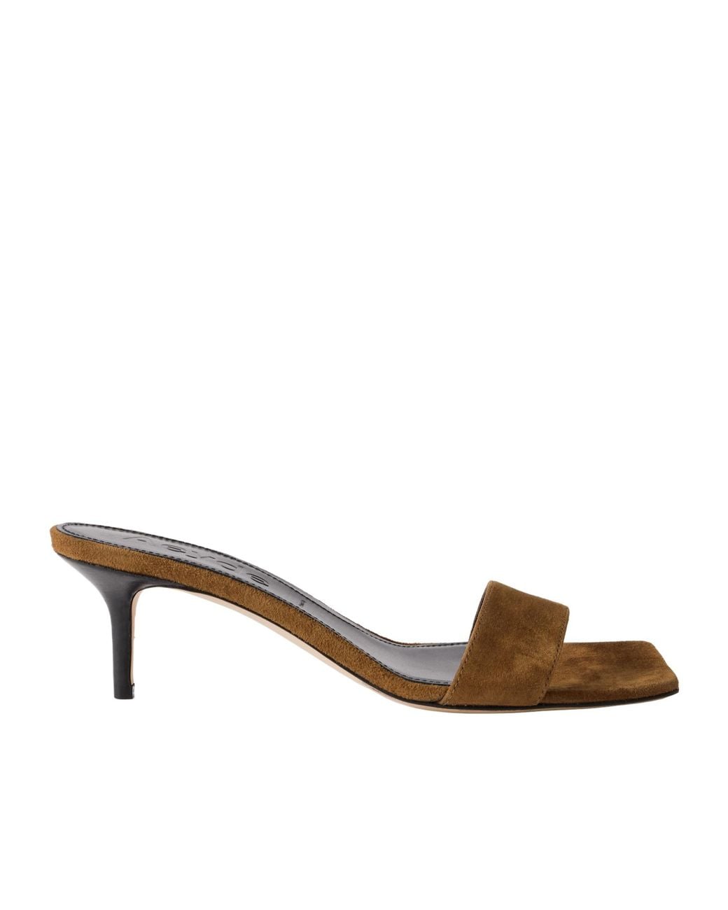 Aeyde Brown Minimalist Mules