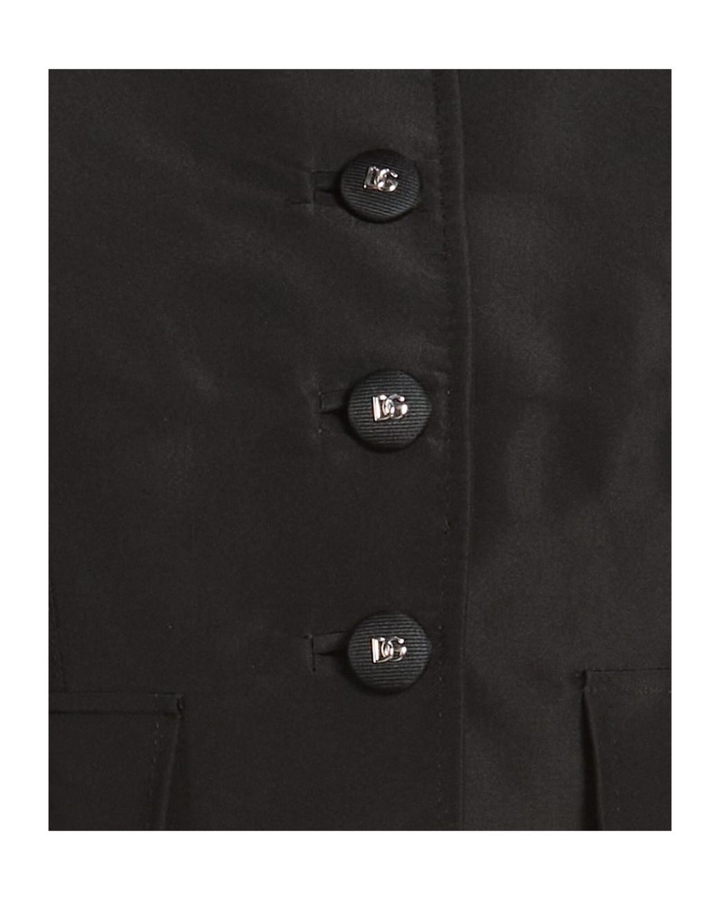 Dolce & Gabbana Black Solid Satin Jumpsuit