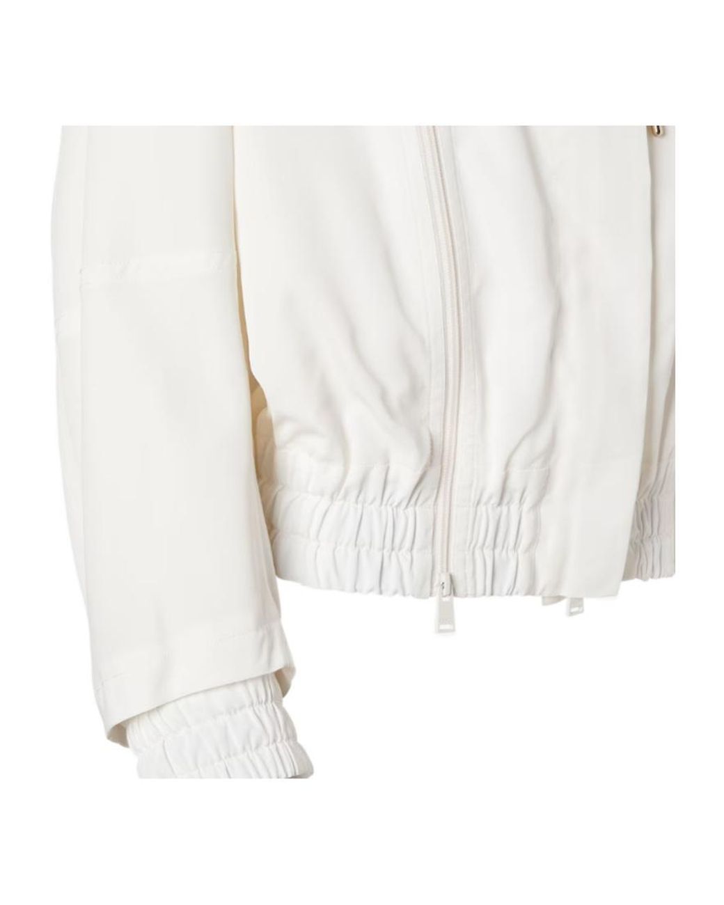 Fendi White Double-Zip Hooded Jacket