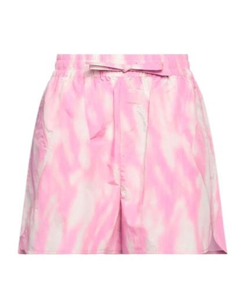 Ganni Pink Elastic Waistband Shorts