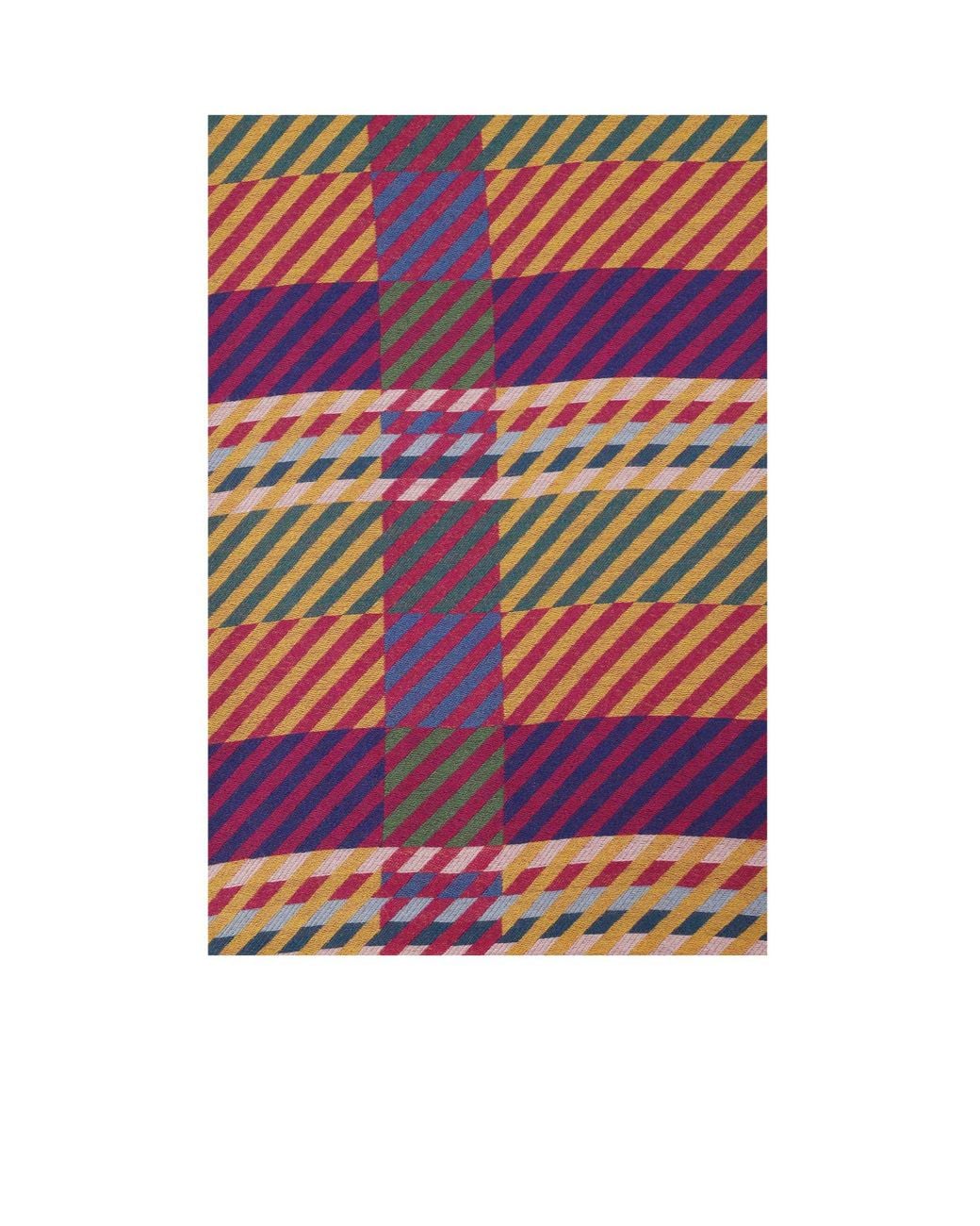 Missoni Purple Écharpe Frangée À Carreaux