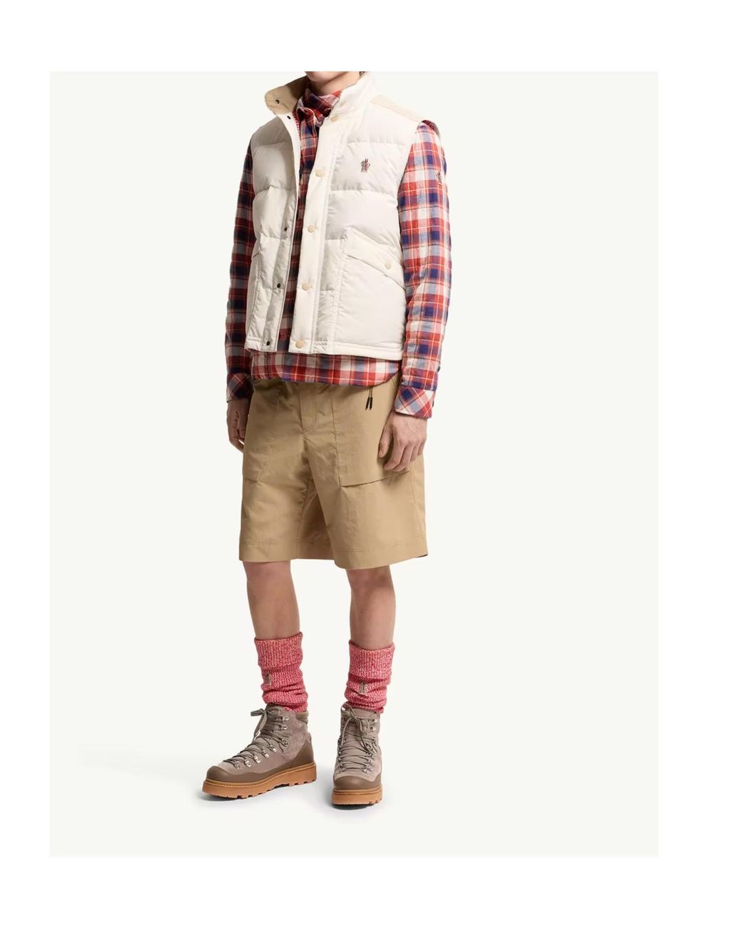 Moncler White Grenoble Scais Quilted Vest for men