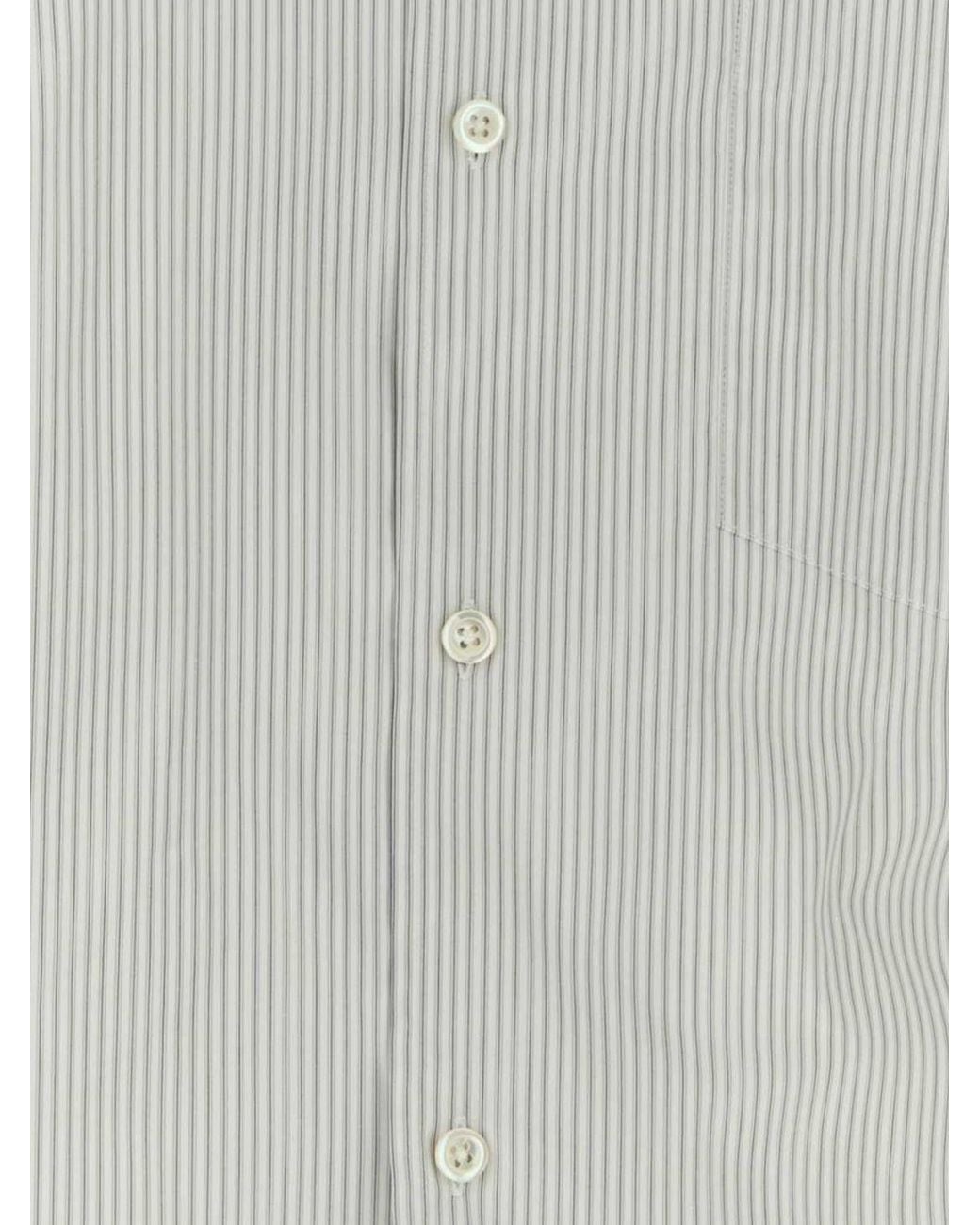 The Row White Striped Shirt for men