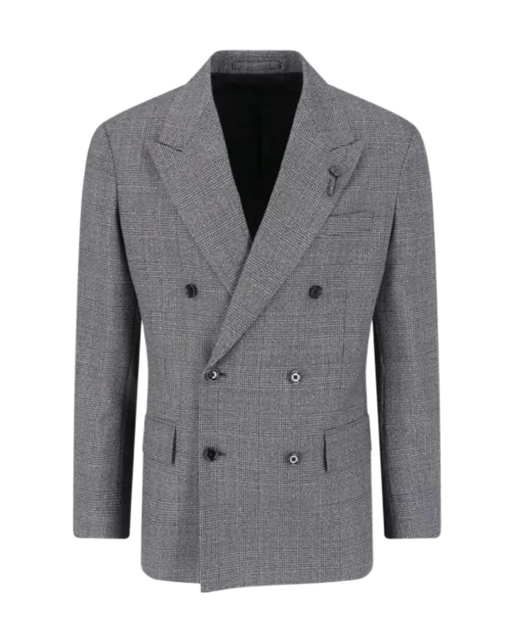 Lardini Gray Long-Sleeve Blazer for men