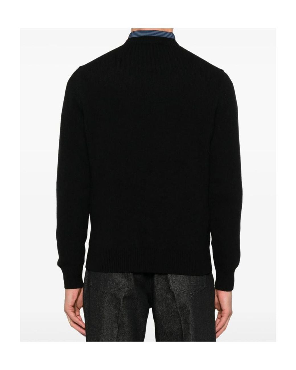 Gucci Black Logo Plaque Knitted Jumper for men