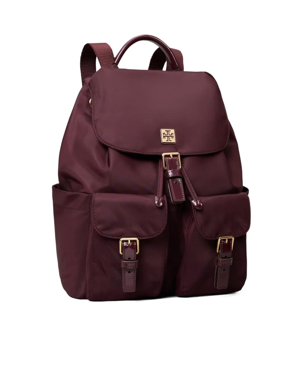 Tory Burch Red Virginia Flap Backpack