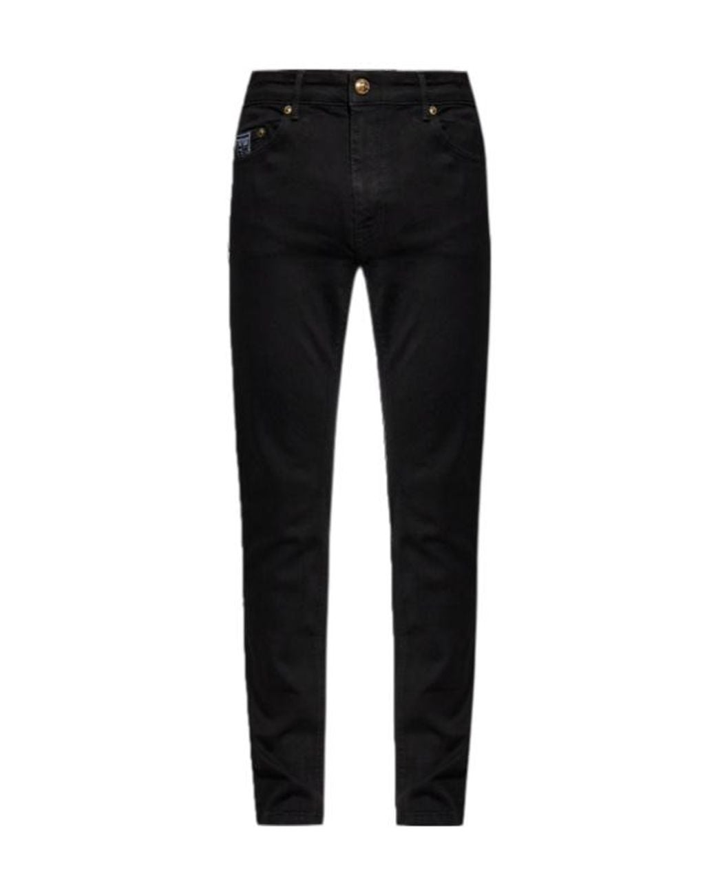Versace Jeans Black Couture Tapered Fit Jeans for men