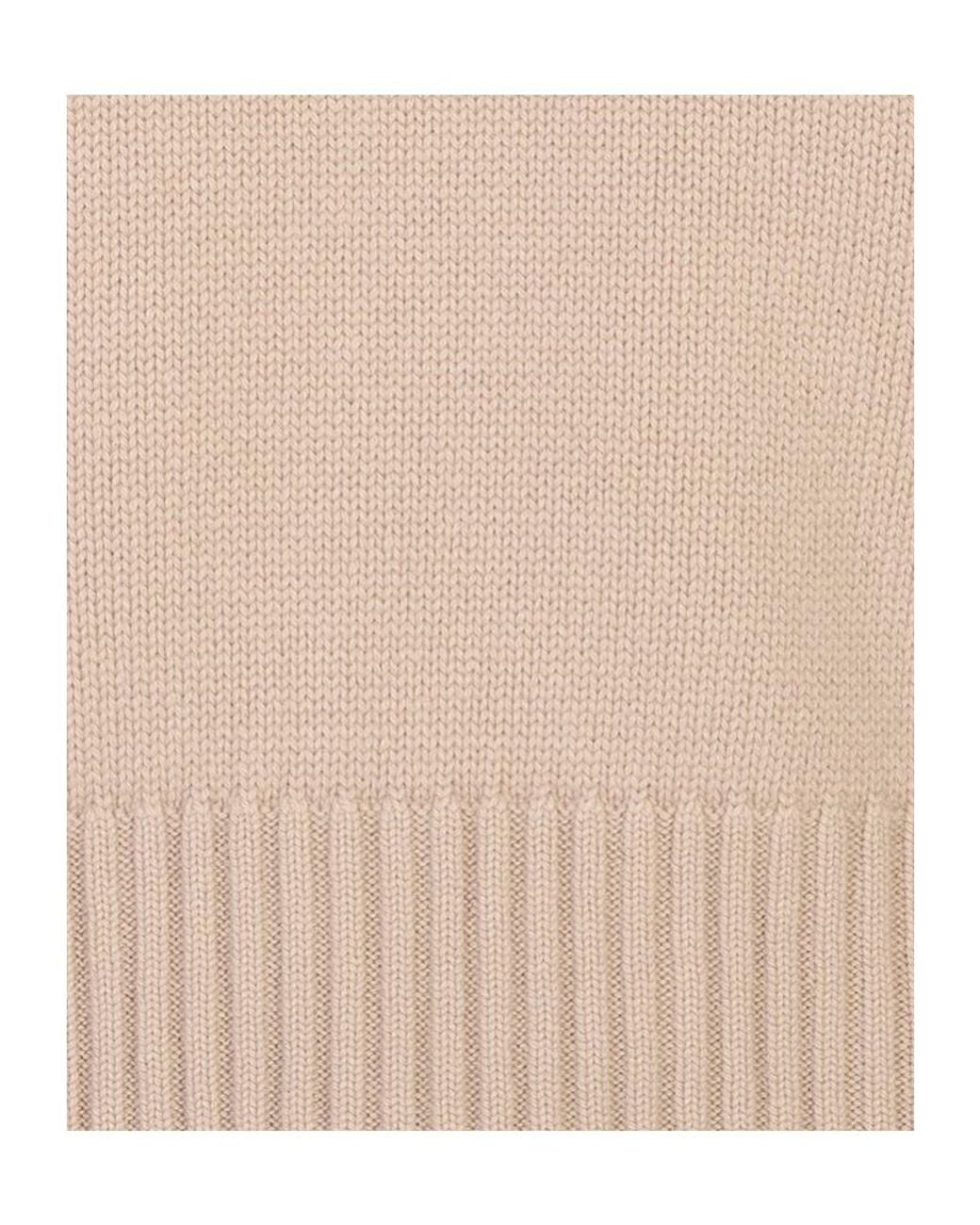 Fedeli Natural Long-Sleeved Crewneck Jumper