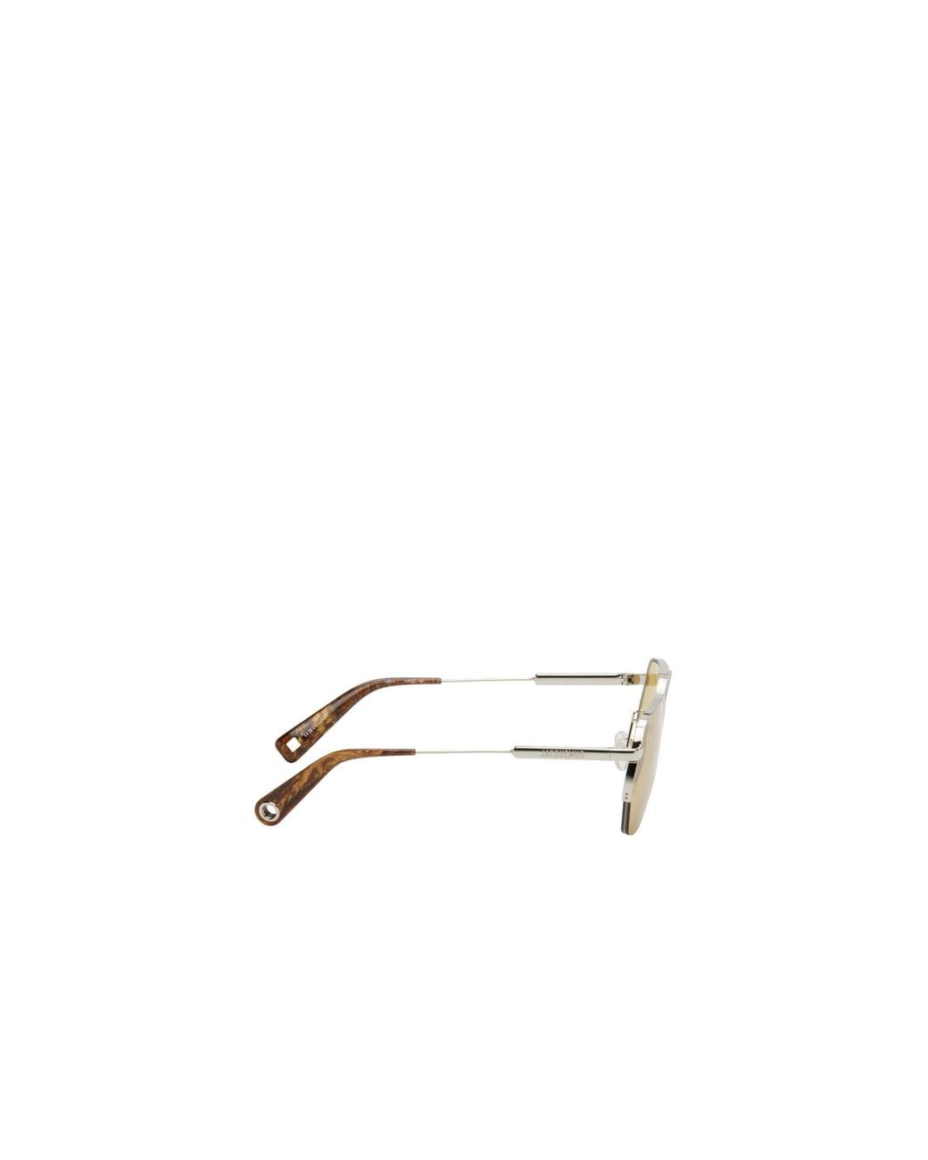 Jacquemus Metallic Double-Bridge Sunglasses