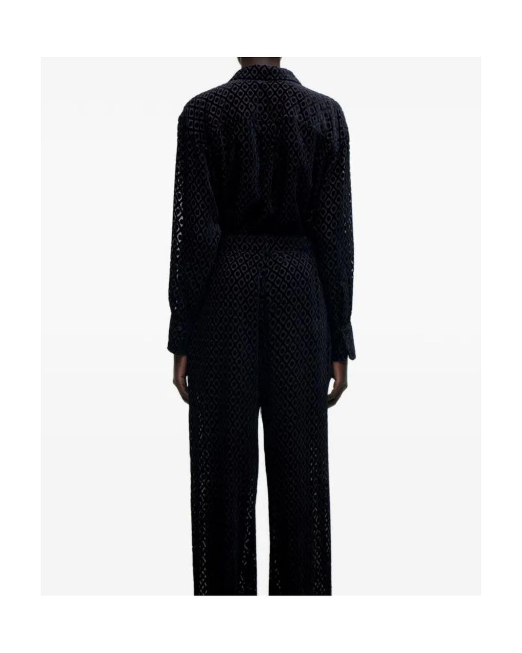 Victoria Beckham Blue Cut-Out Shirt