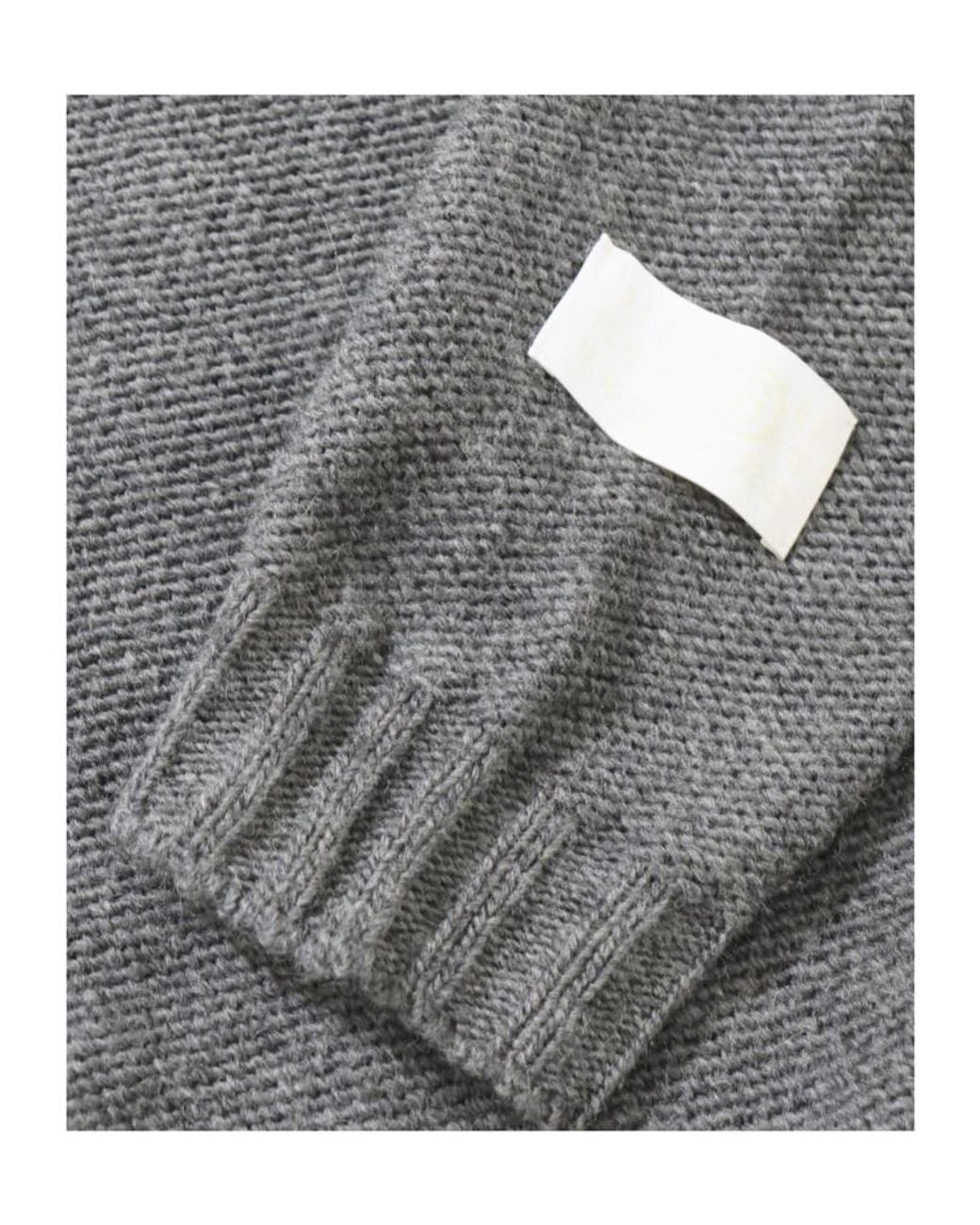 MM6 by Maison Margiela Gray Button-Fastening Oversized Knitted Cardigan
