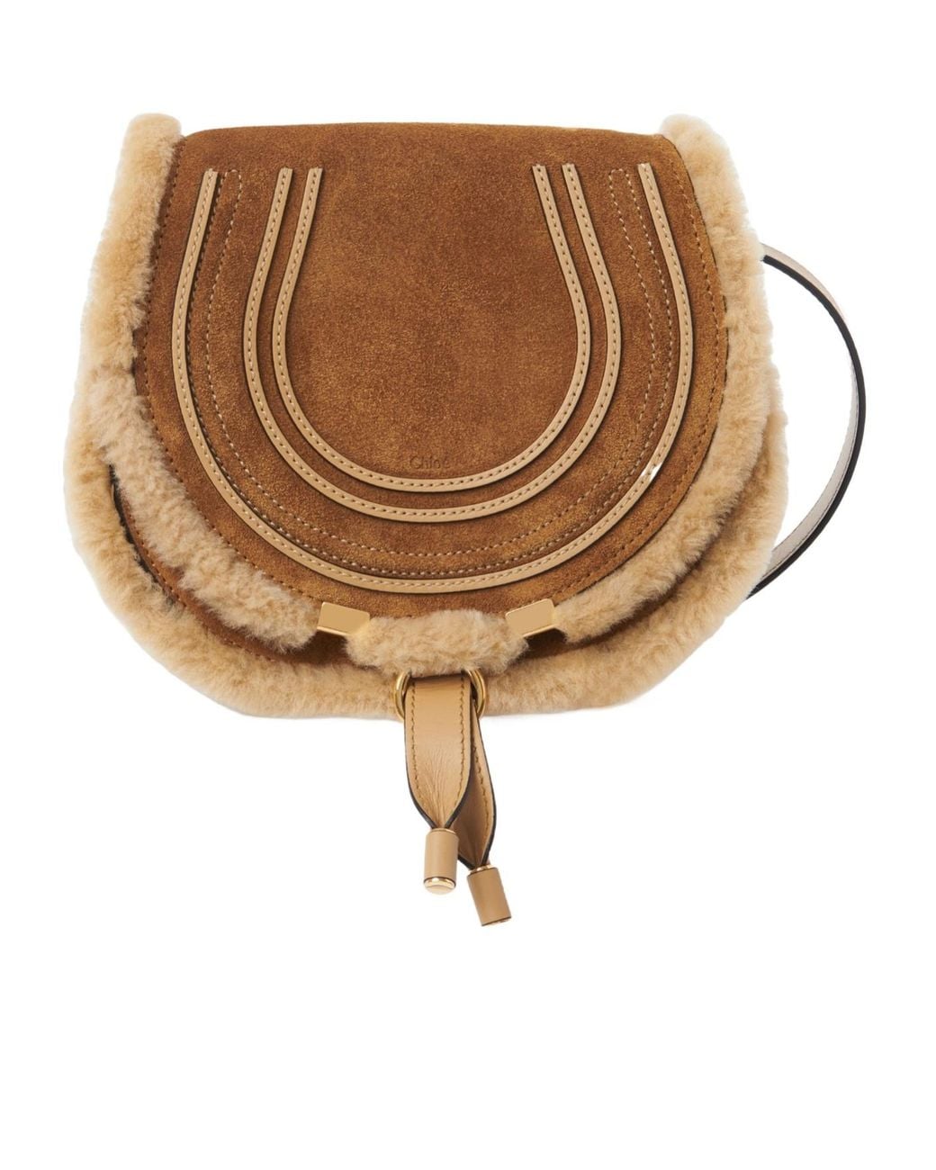Chloé Brown Chloé Medium Marcie Saddle Bag