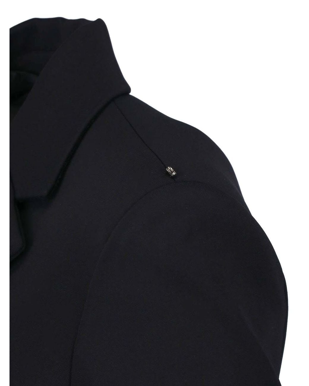 Sportmax Black Notched-Lapels Single-Breasted Blazer