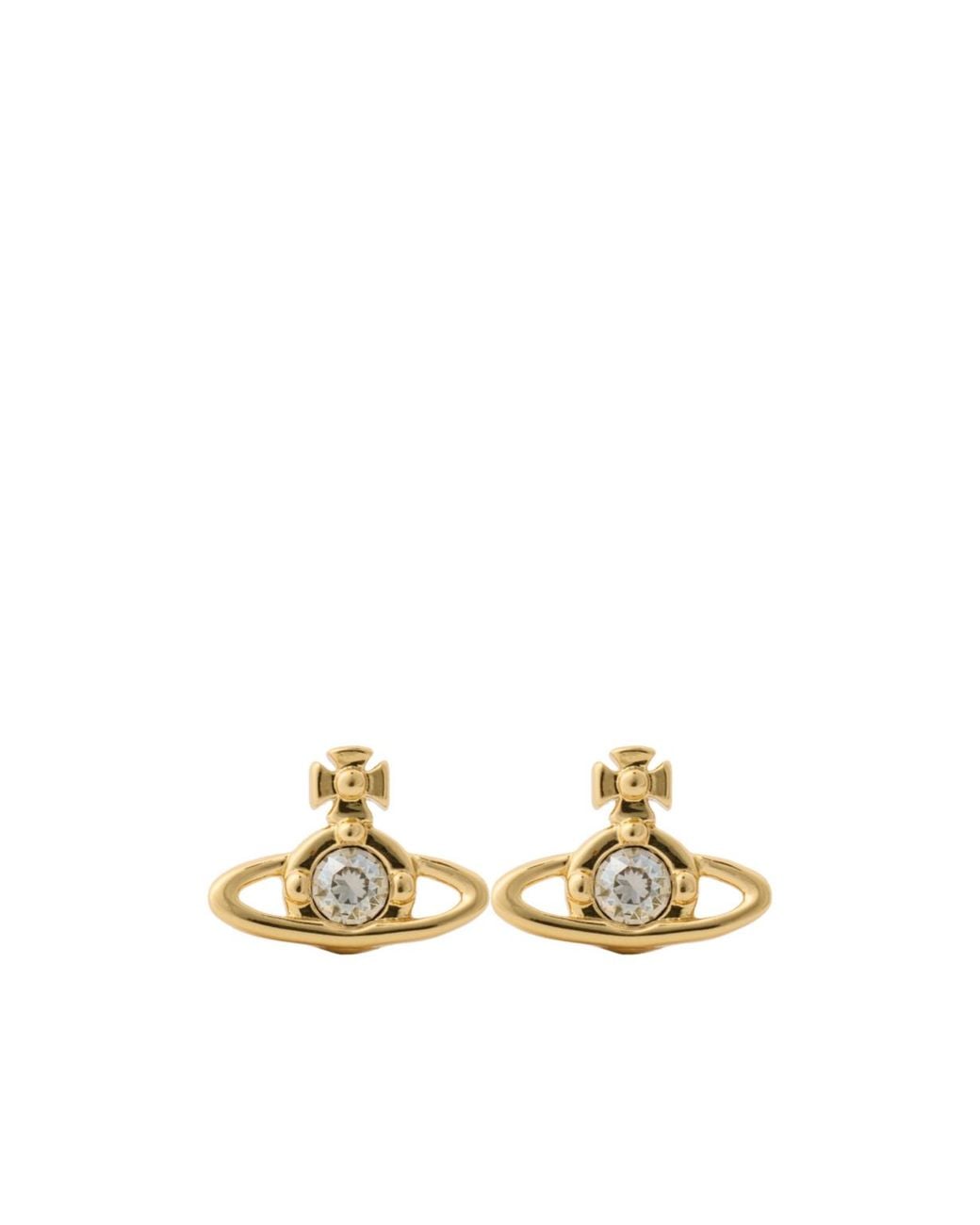 Vivienne Westwood Metallic Solitaire Earrings