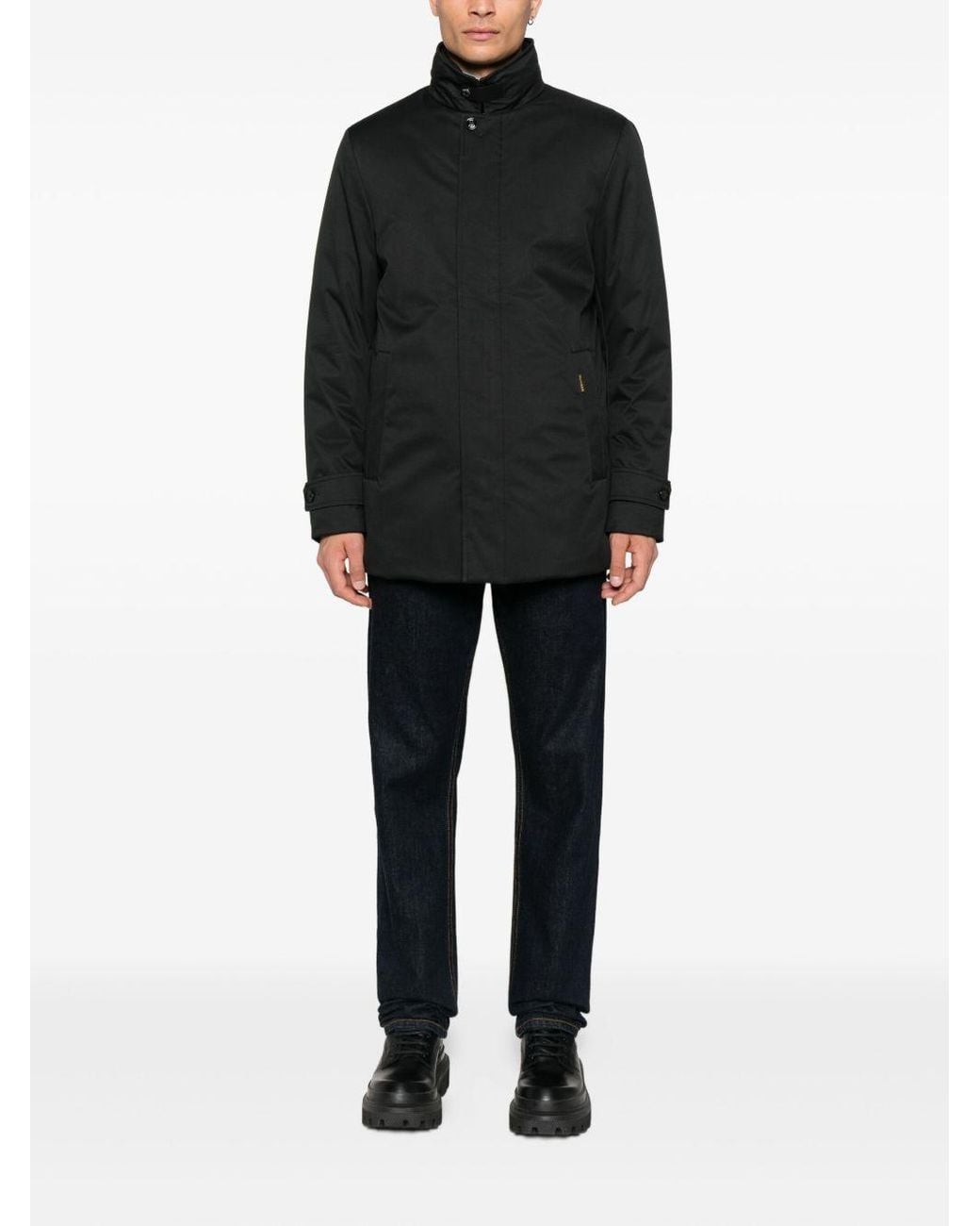 Moorer Blue Gorner-Kn Quilted Down Jacket for men