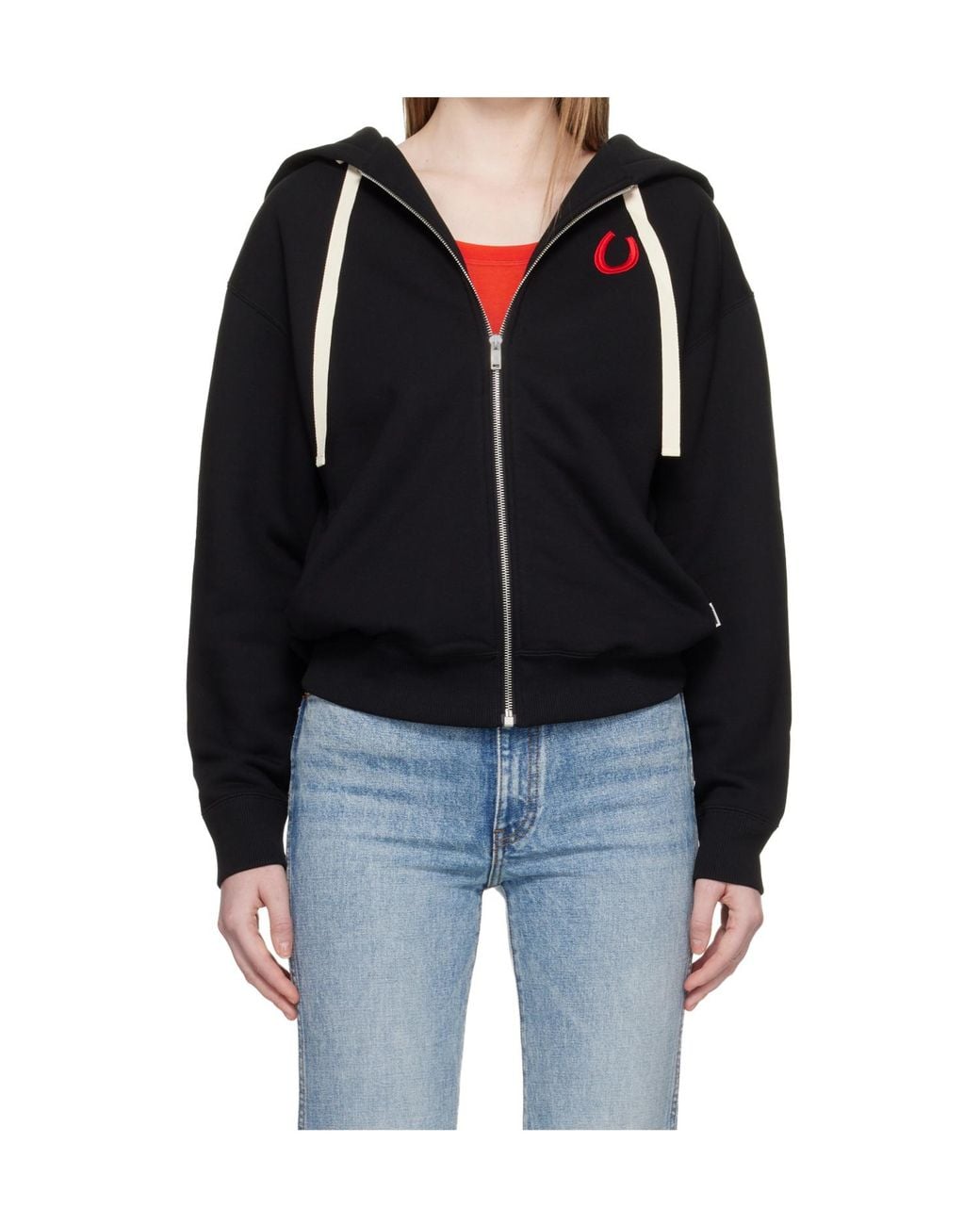 Jil Sander Black Zipper Hoodie