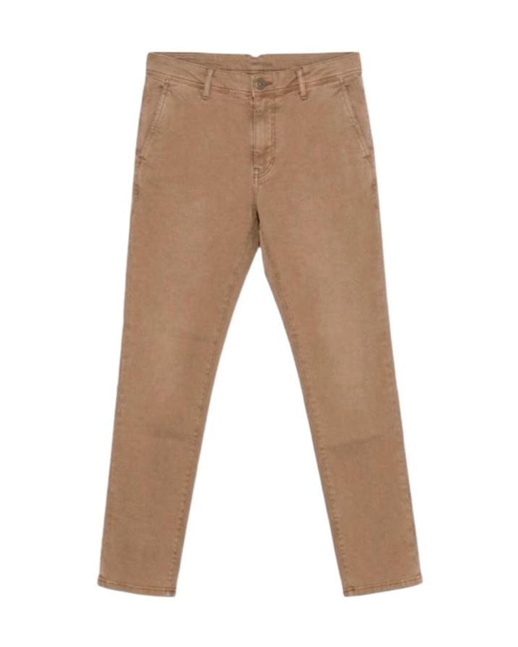 Incotex Natural Side-Pocket Straight Trousers for men