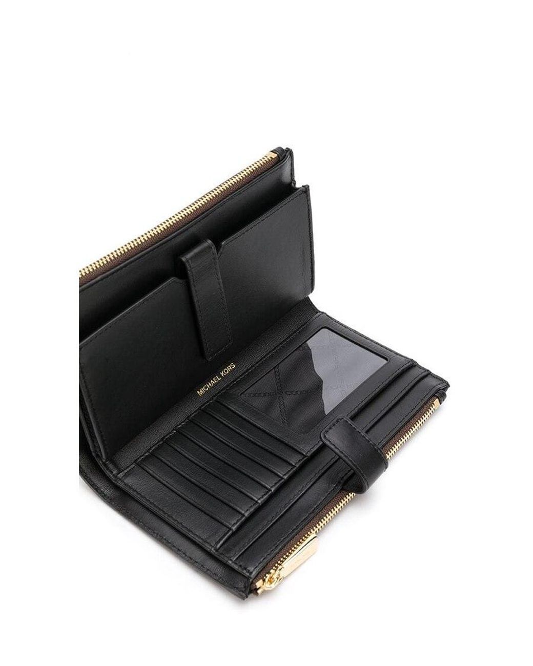 Michael Kors Brown Adele Monogram Clutch Bag