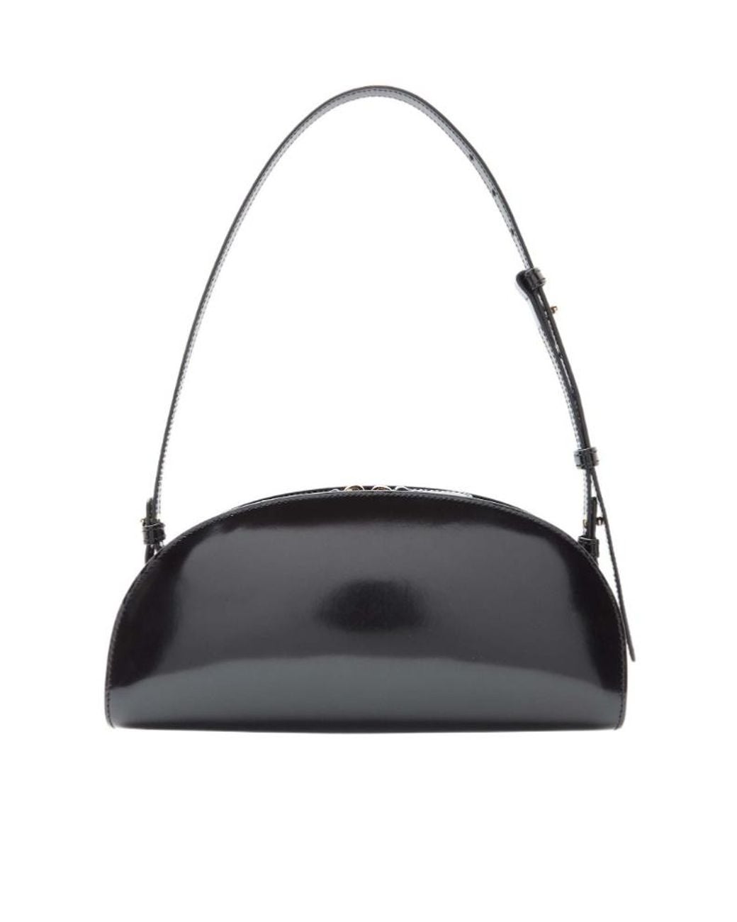 A.P.C. Black Small Demi-Lune Shoulder Bag
