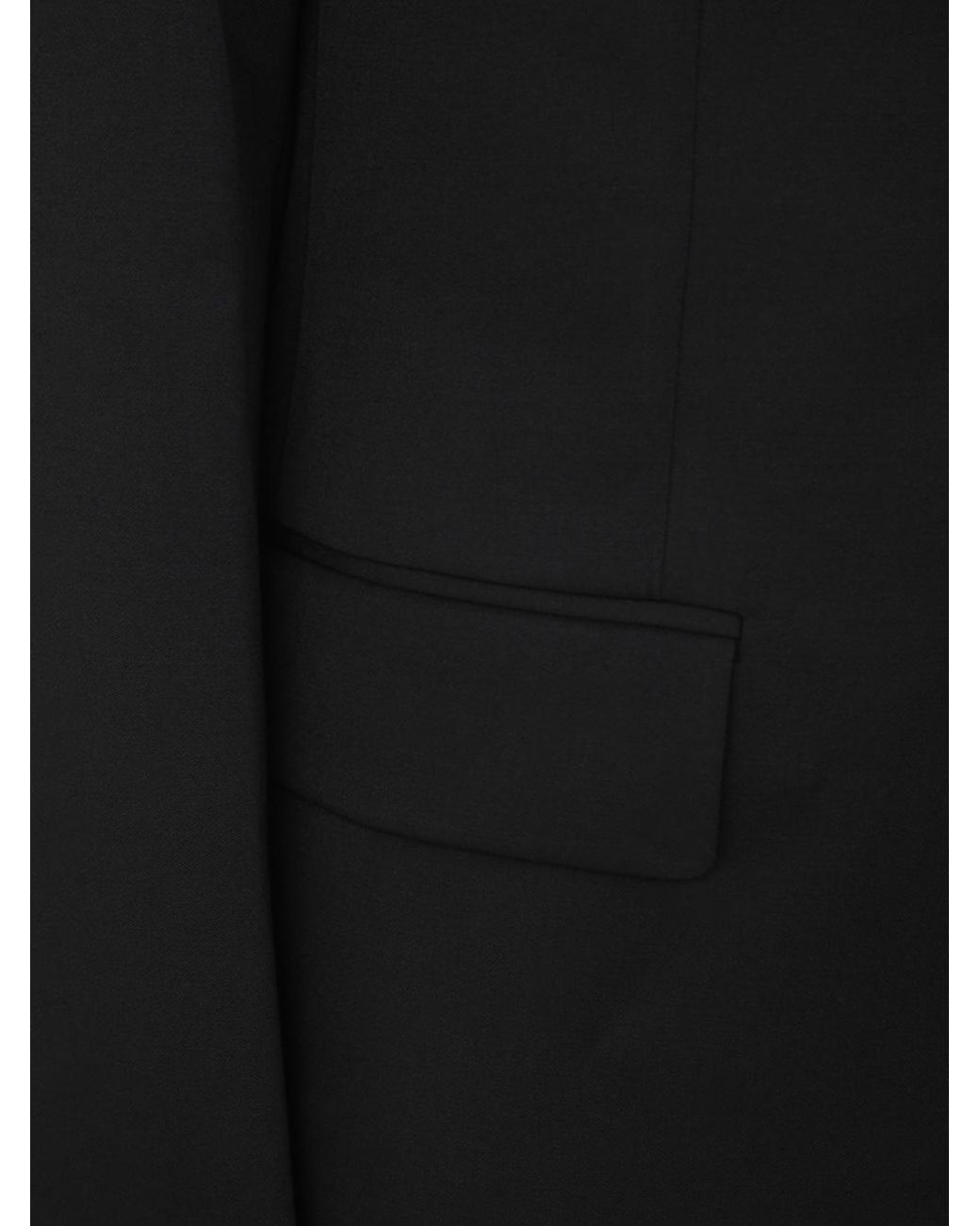 Lanvin Black Single-Breasted Tuxedo Tailored Blazer for men