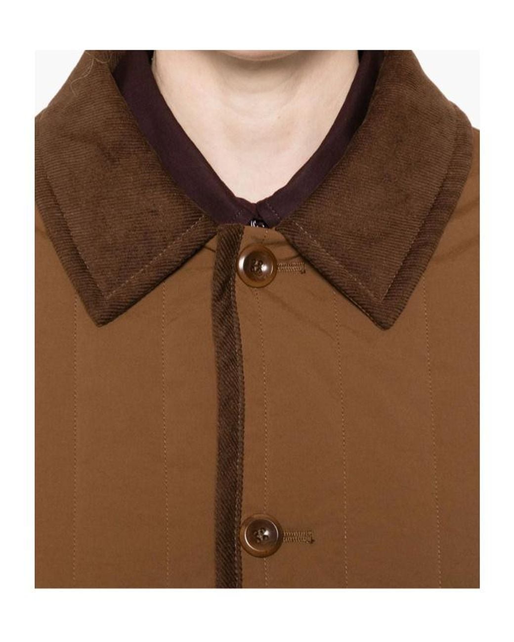 A.P.C. Brown Long-Sleeved Straight-Hem Jacket