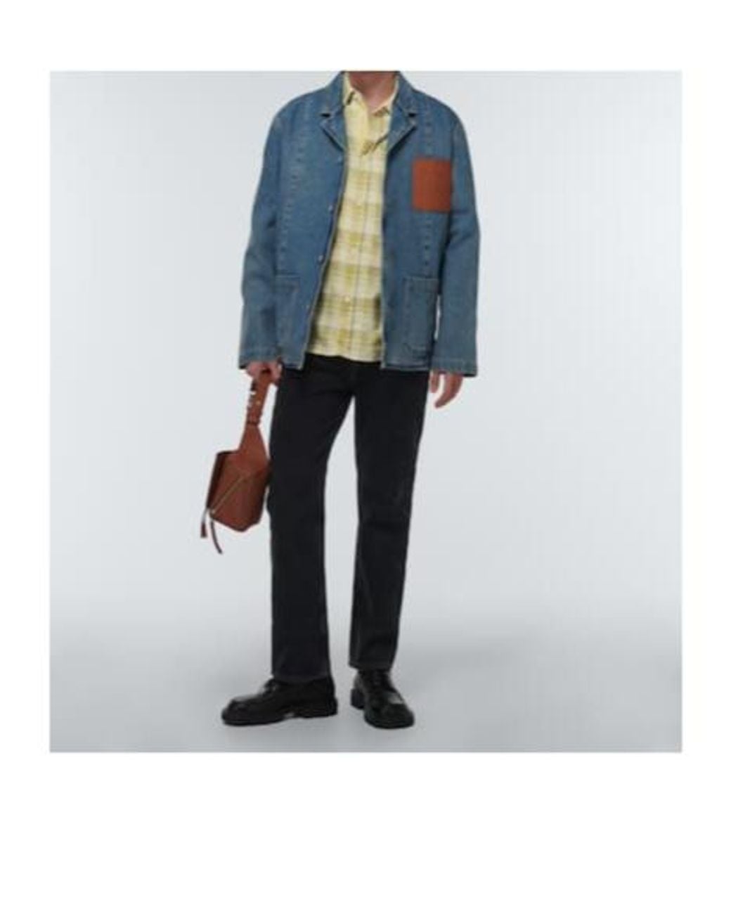 Loewe Multicolor Checked Gauze Shirt for men