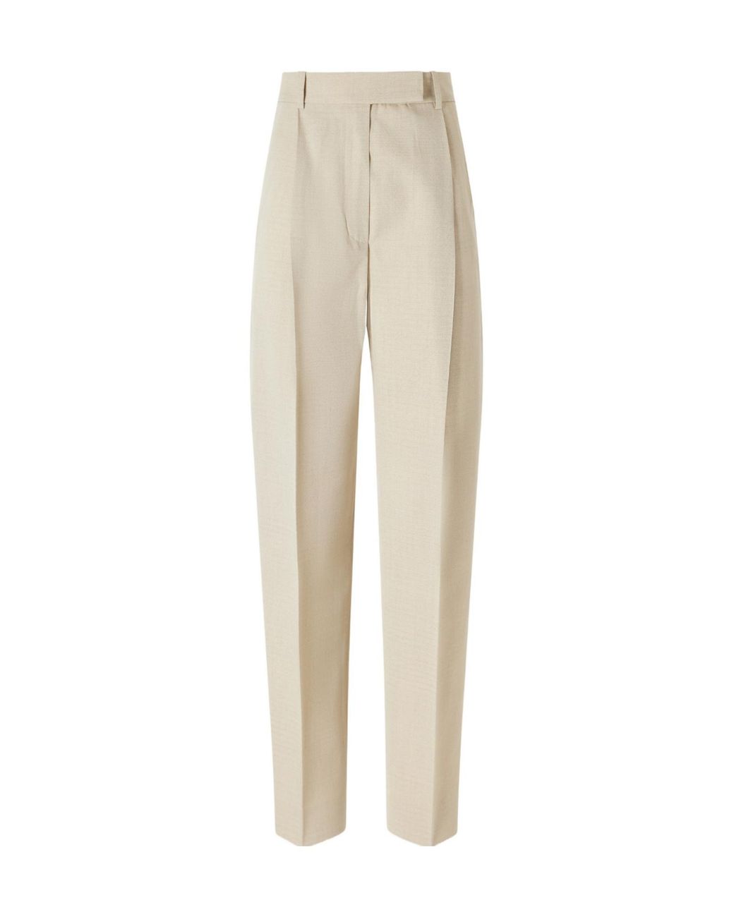 Rohe Natural Daria Wool-Blend Wide-Leg Pants