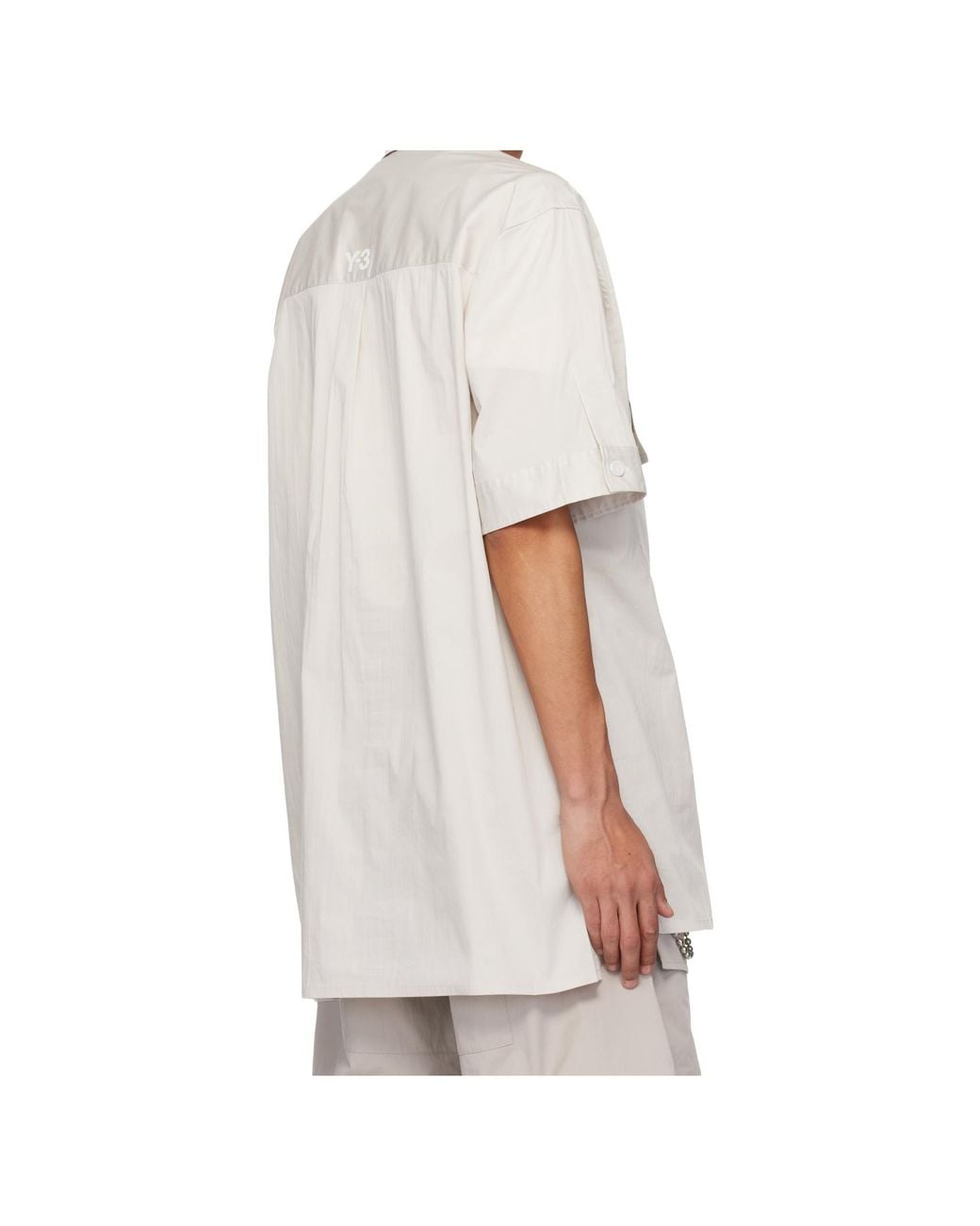 Y-3 White Ut Short-Sleeved T-Shirt for men