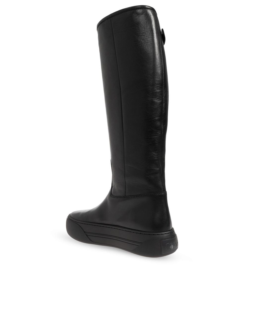 Chloé Black Delia Buckle-Strap Boots